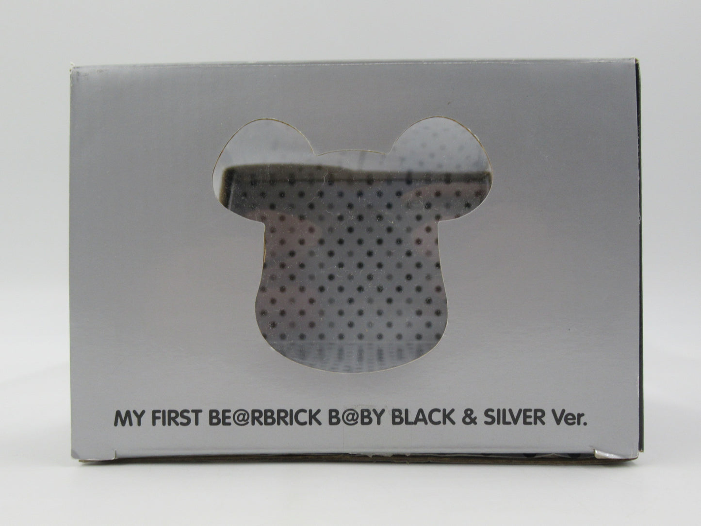 BEARBRICK My First Be@rbrick Baby Black & Silver 400% - Medicom Toy (2009) Art Toy