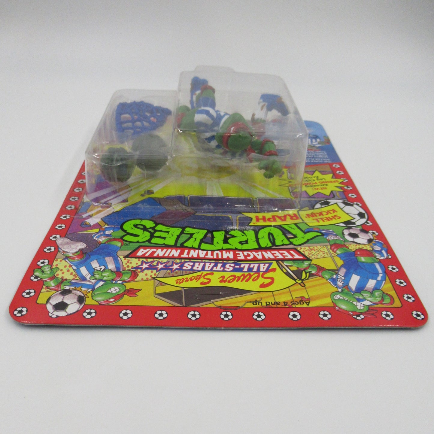 TMNT Shell Kickin’ Raph Sewer Sports All-Star 4.5" Figure Teenage Mutant Ninja Turtles - Playmates (1991) x2