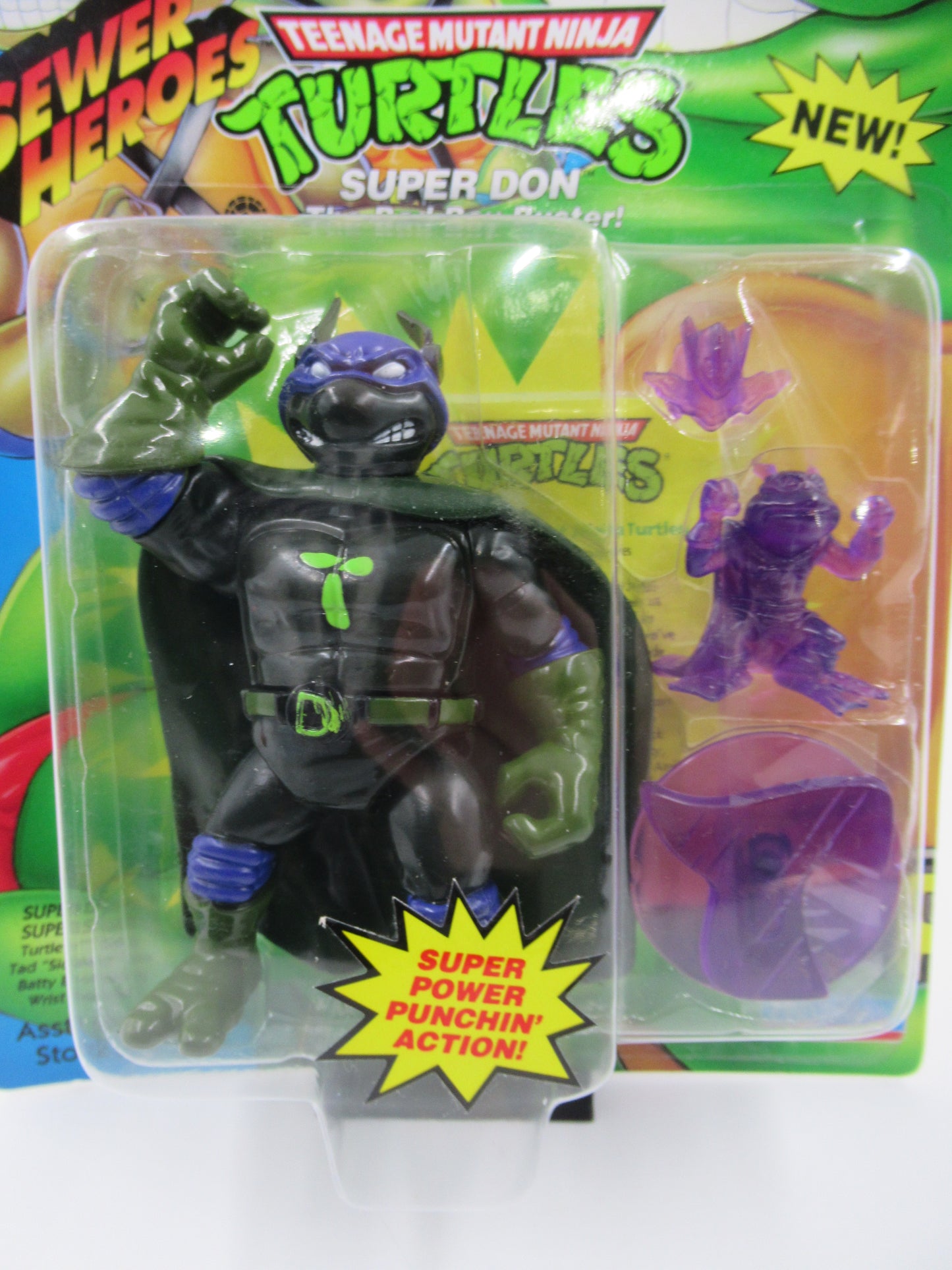 TMNT Sewer Heroes Super Donatello Figure Teenage Mutant Ninja Turtles - Playmates (1993)