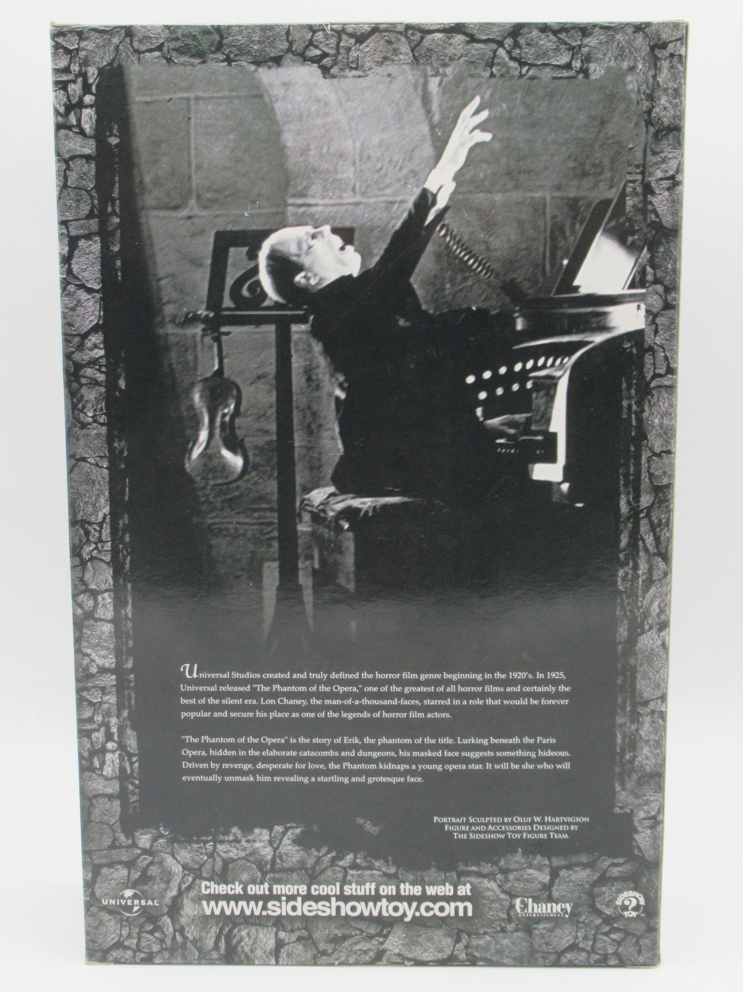 THE PHANTOM OF THE OPERA Lon Chaney Silver Screen Edition 12" Figure - Sideshow Toy (2002) Universal Monsters