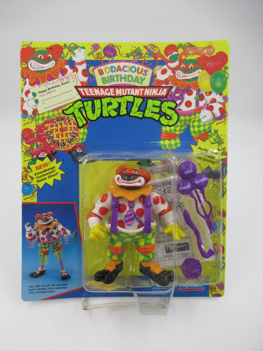 TMNT Crazy Clowin' Mike Bodacious Birthday 4.5" Figure Teenage Mutant Ninja Turtles - Playmates (1992)