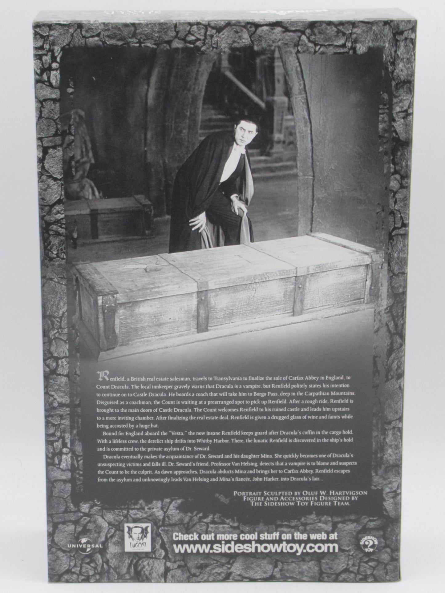 DRACULA Bela Lugosi Silver Screen Edition 12" Figure - Sideshow Toy (2002) Universal Monsters