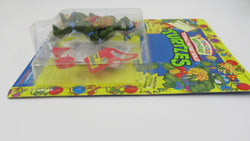 Teenage Mutant Ninja Turtles Classic Party Reptile Leo Bodacious Birthday 4.5" Figure TMNTs - Playmates (1992)