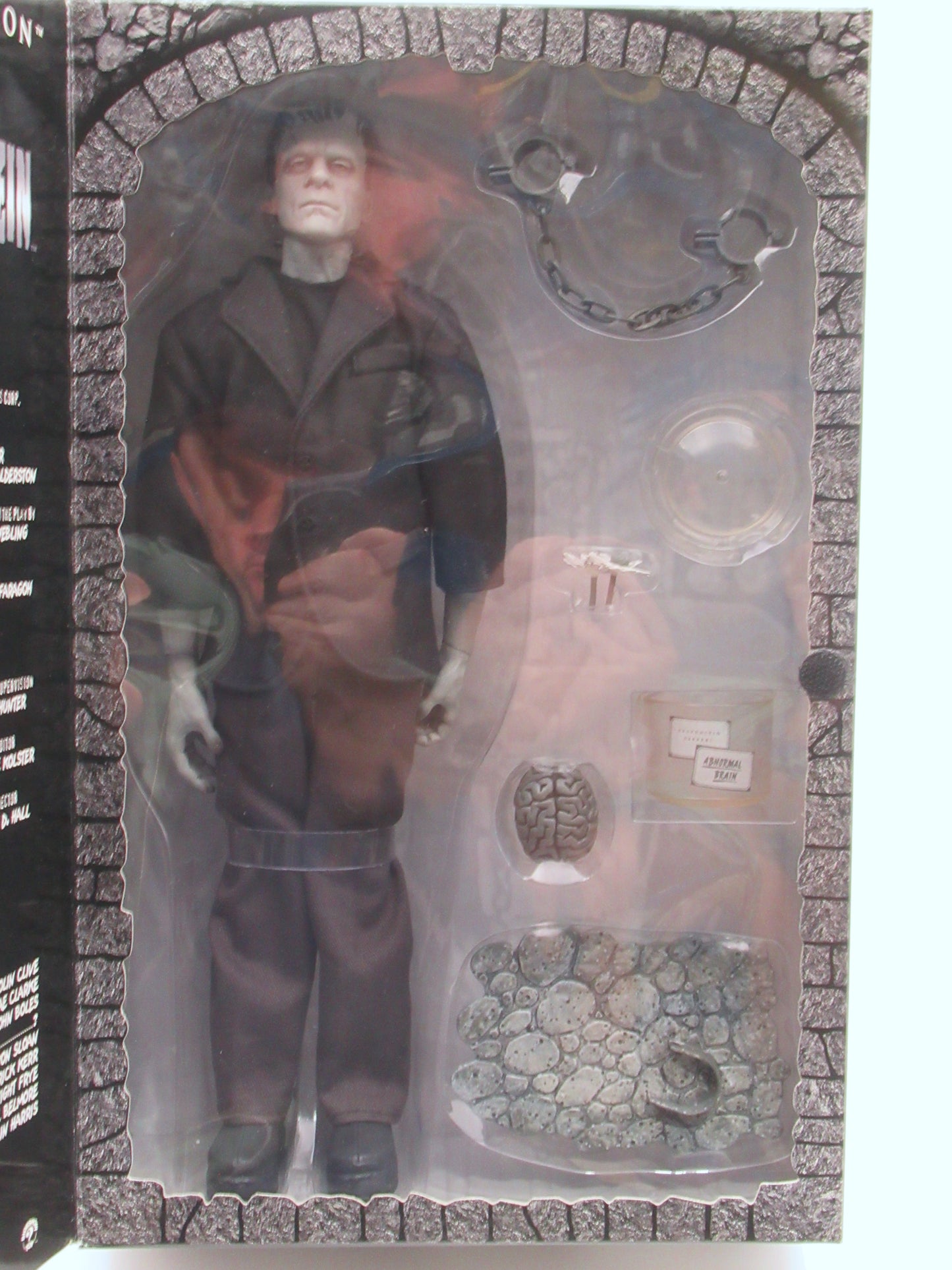 FRANKENSTEIN Boris Karloff/Monster Silver Screen Edition 12" Figure - Sideshow Toy (2002) Universal Monsters