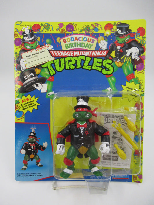 TMNT Raph the Magnificent Bodacious Birthday 4.5" Figure Teenage Mutant Ninja Turtles - Playmates (1992)