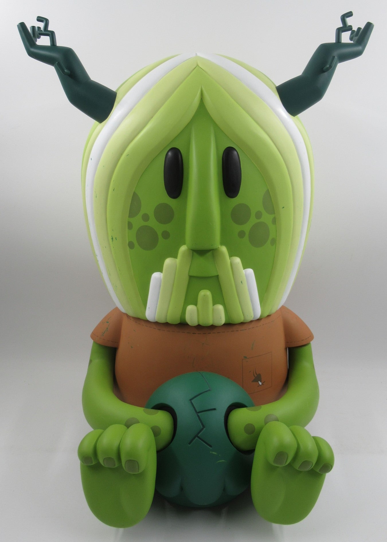 VAN ORLAX 18" Green Vinyl Figure - Pete Fowler x Playbeast (2008) Limited Edition Designer Art Toy