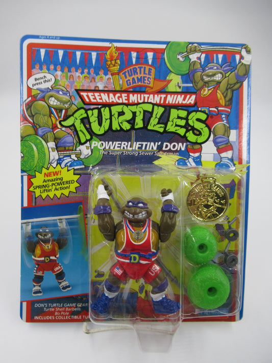 TMNT Turtle Games Powerliftin' Don 4.5" Figure Teenage Mutant Ninja Turtles - Playmates (1992)