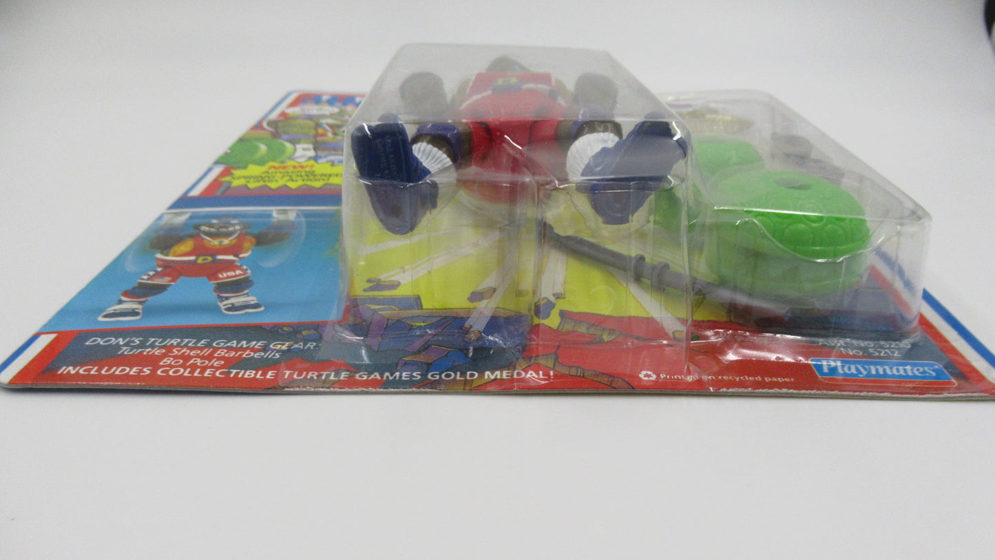 TMNT Turtle Games Powerliftin' Don 4.5" Figure Teenage Mutant Ninja Turtles - Playmates (1992)