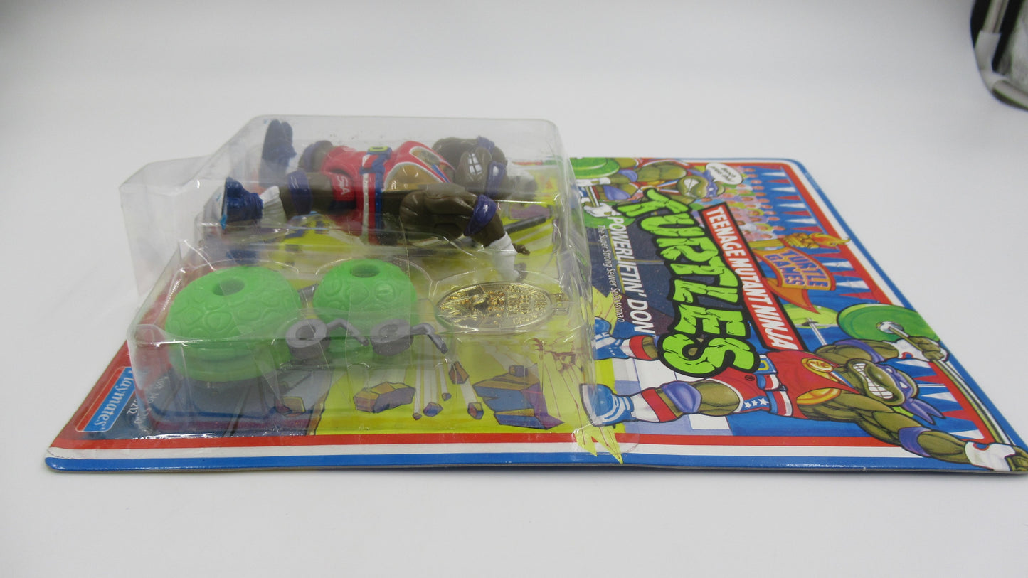 TMNT Turtle Games Powerliftin' Don 4.5" Figure Teenage Mutant Ninja Turtles - Playmates (1992)