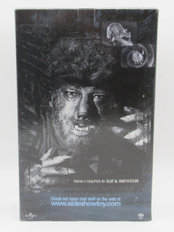 THE WOLF MAN Lon Chaney Jr. 12" Figure - Sideshow Toy (2001) Universal Monsters