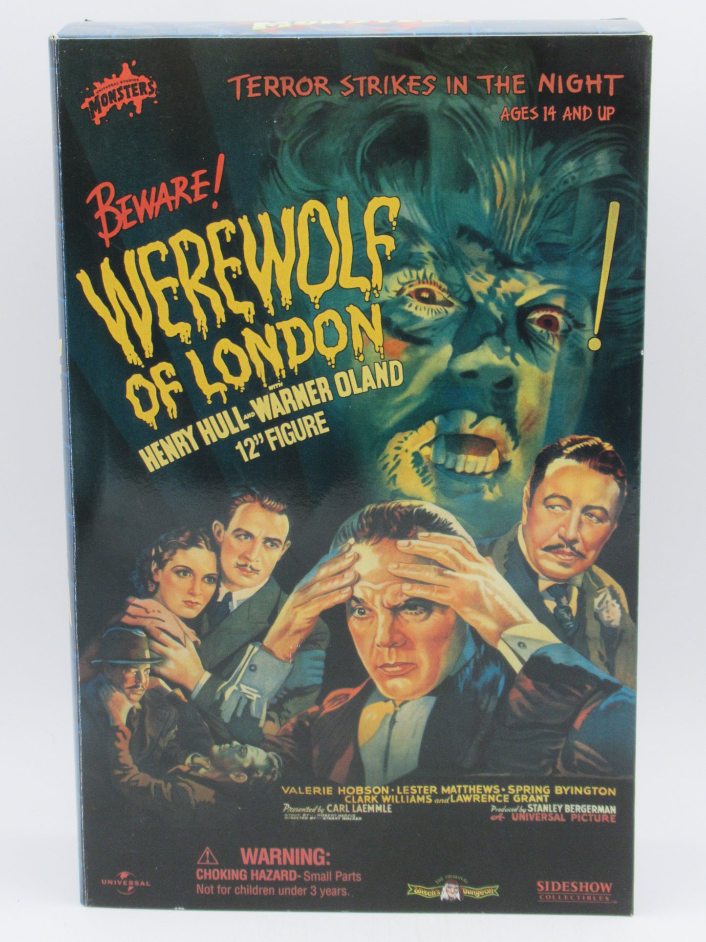 WEREWOLF OF LONDON Henry Hull 12" Figure - Sideshow Collectibles (2003) Universal Monsters