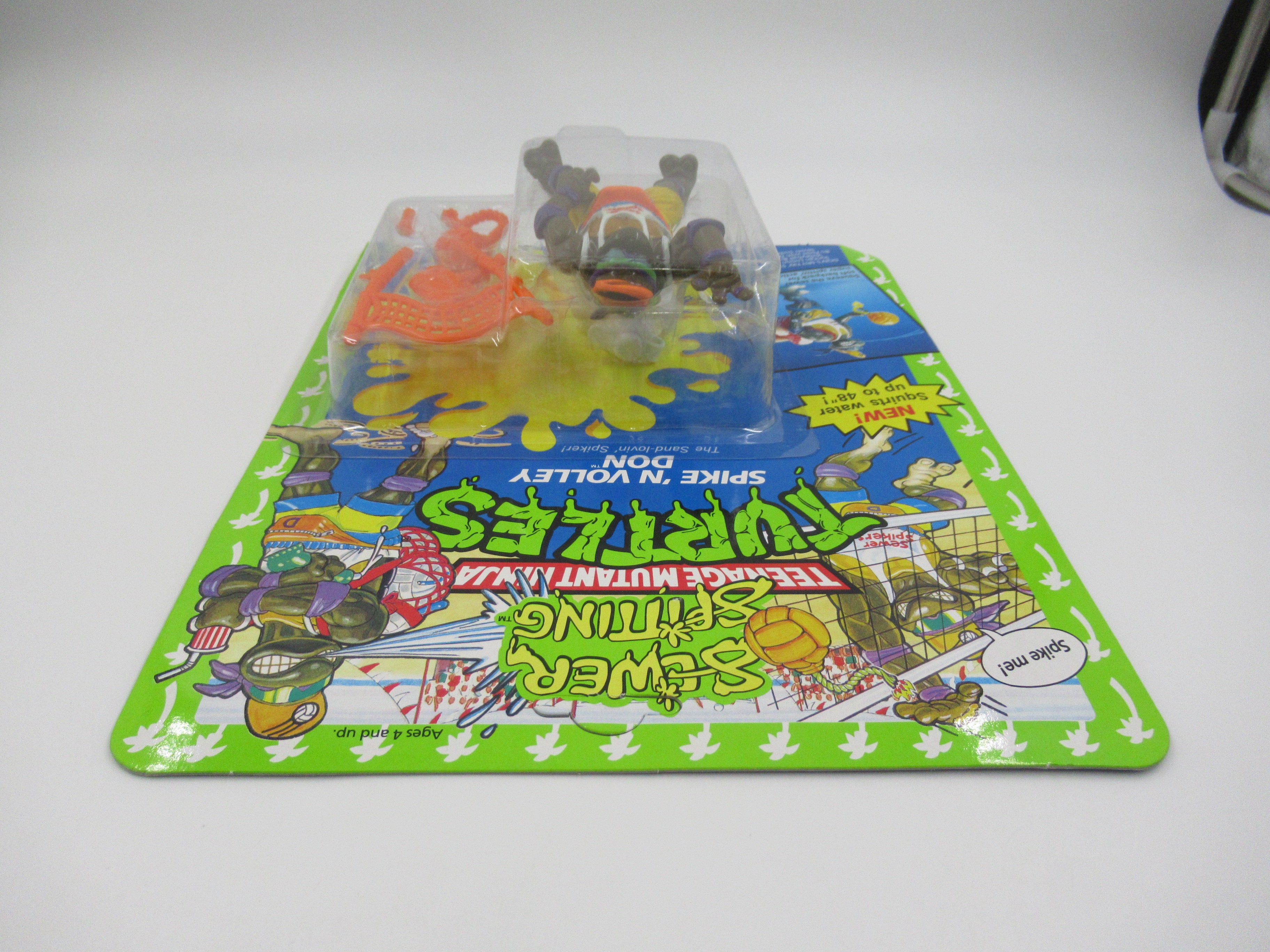 Teenage Mutant Ninja Turtles Sewer Spitting Turtles Set of 4 Figures TMNTs - Playmates (1992)