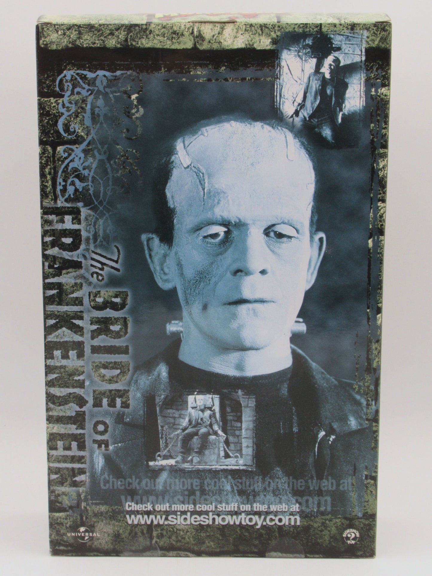 THE BRIDE OF FRANKENSTEIN Boris Karloff/Monster 12" Figure- Sideshow Toy (2001) Universal Monsters