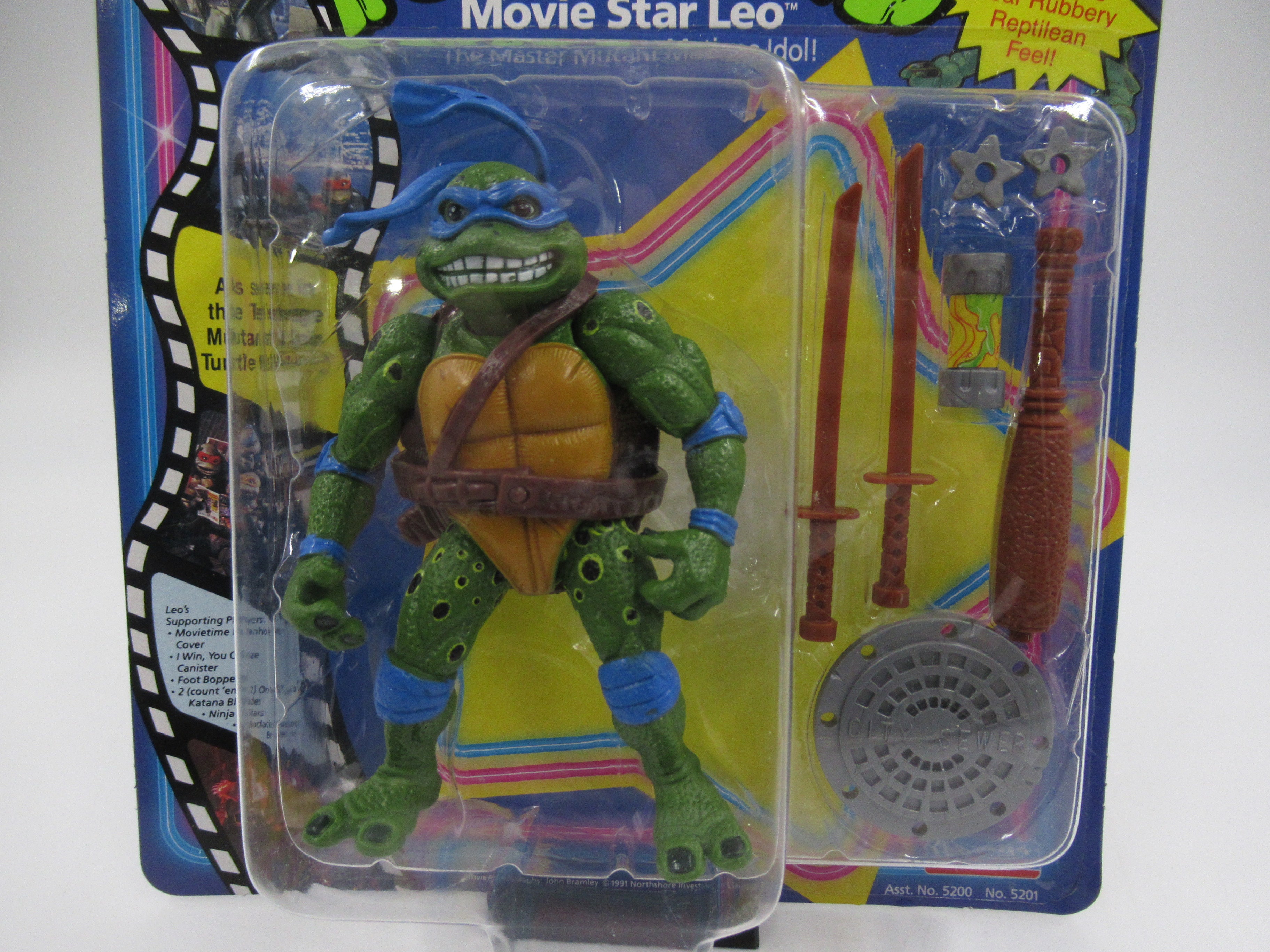 Teenage Mutant Ninja Turtles Movie Star Turtles Set of 4 Figure TMNTs - Playmates (1991)