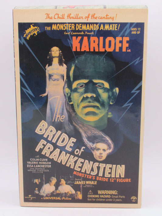 THE BRIDE OF FRANKENSTEIN Elsa Lanchester/Monster's Bride 12" Figure - Sideshow Toy (2001) Universal Monsters