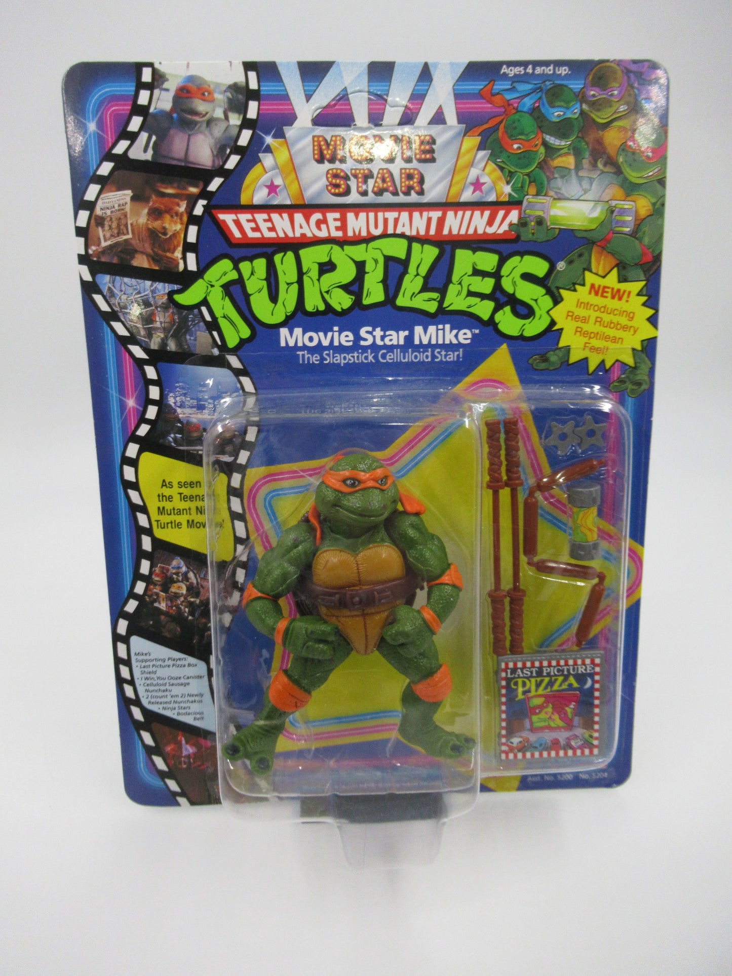 TMNT Movie Star Turtles Set of 4 Figure Teenage Mutant Ninja Turtles - Playmates (1991)