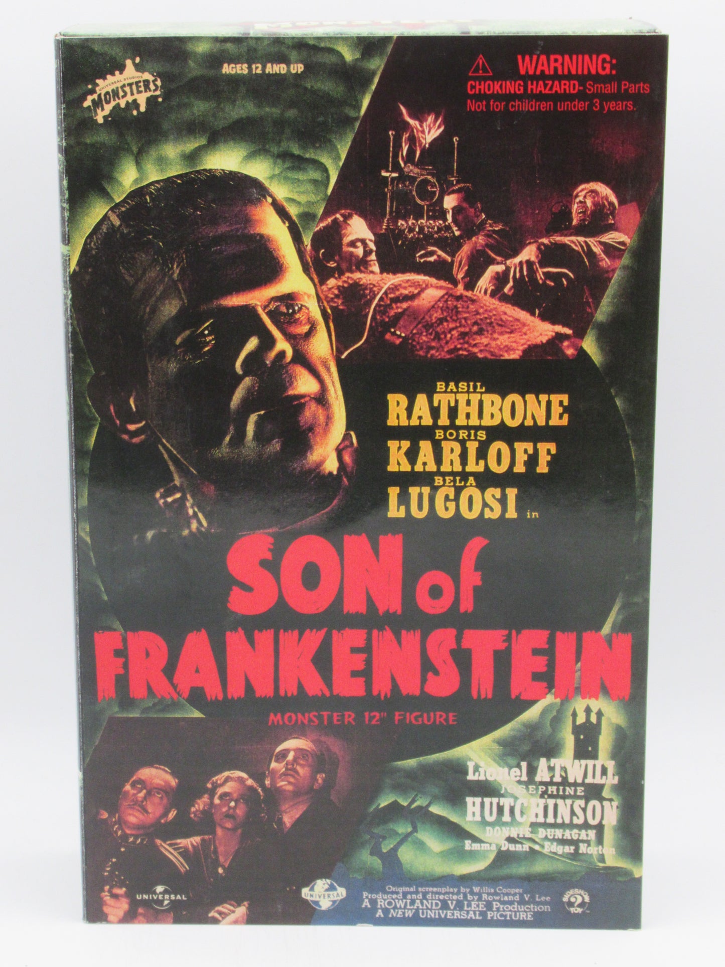 SON OF FRANKENSTEIN Boris Karloff/Monster 12" Figure - Sideshow Toy (2002) Universal Monsters