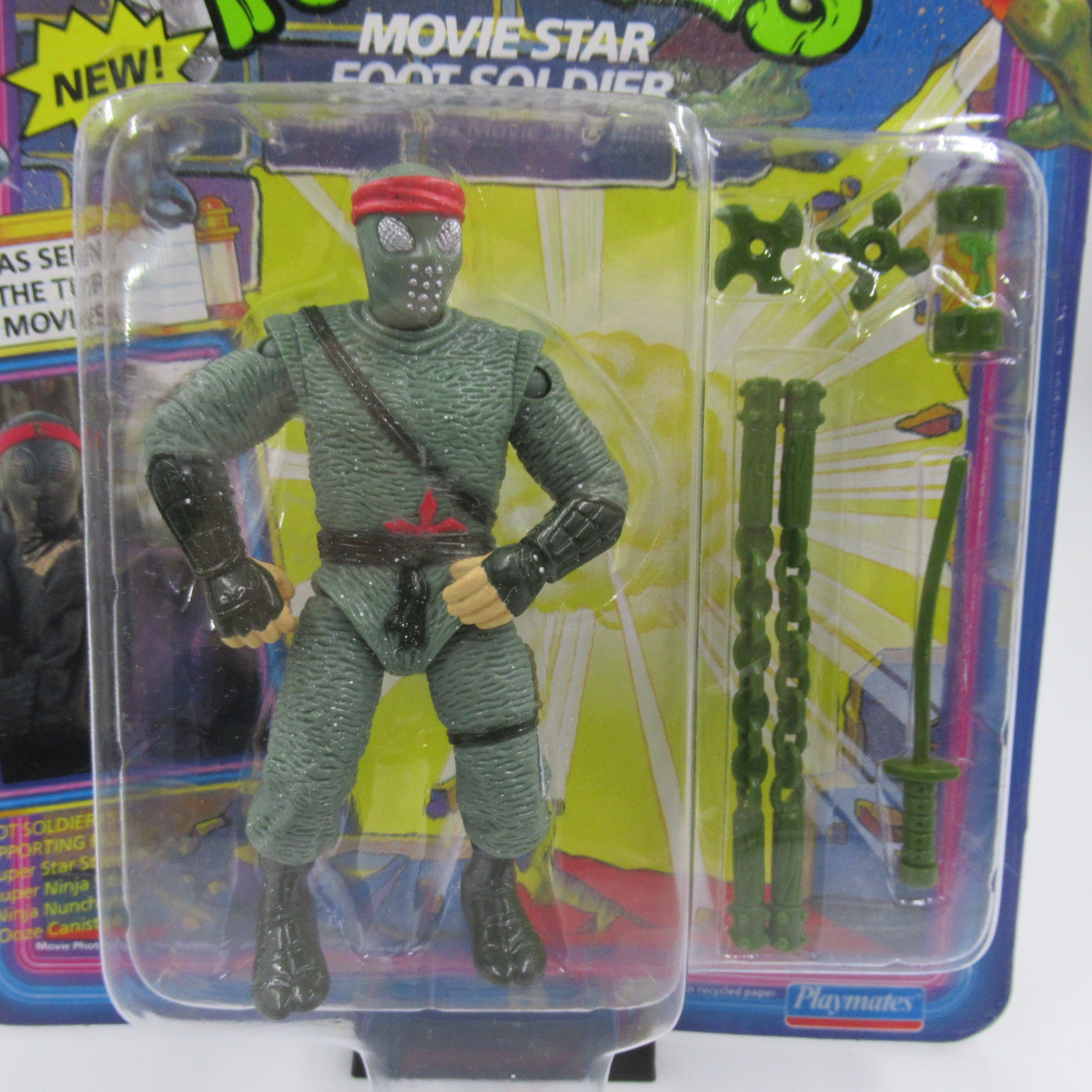 Teenage Mutant Ninja Turtles Movie Star Foot Soldier & Splinter Figures TMNTs (1991)