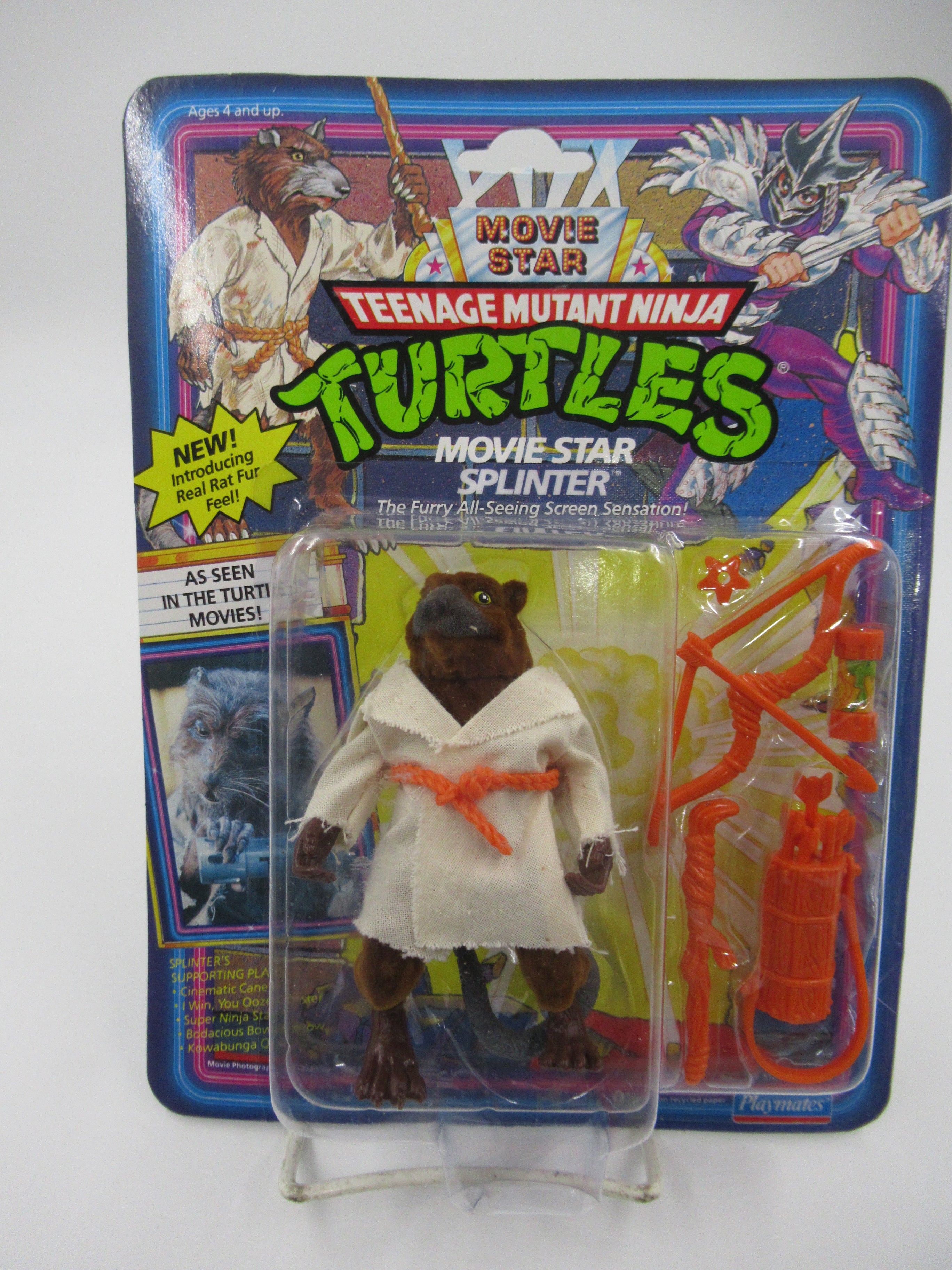 Teenage Mutant Ninja Turtles Movie Star Foot Soldier & Splinter Figures TMNTs (1991)