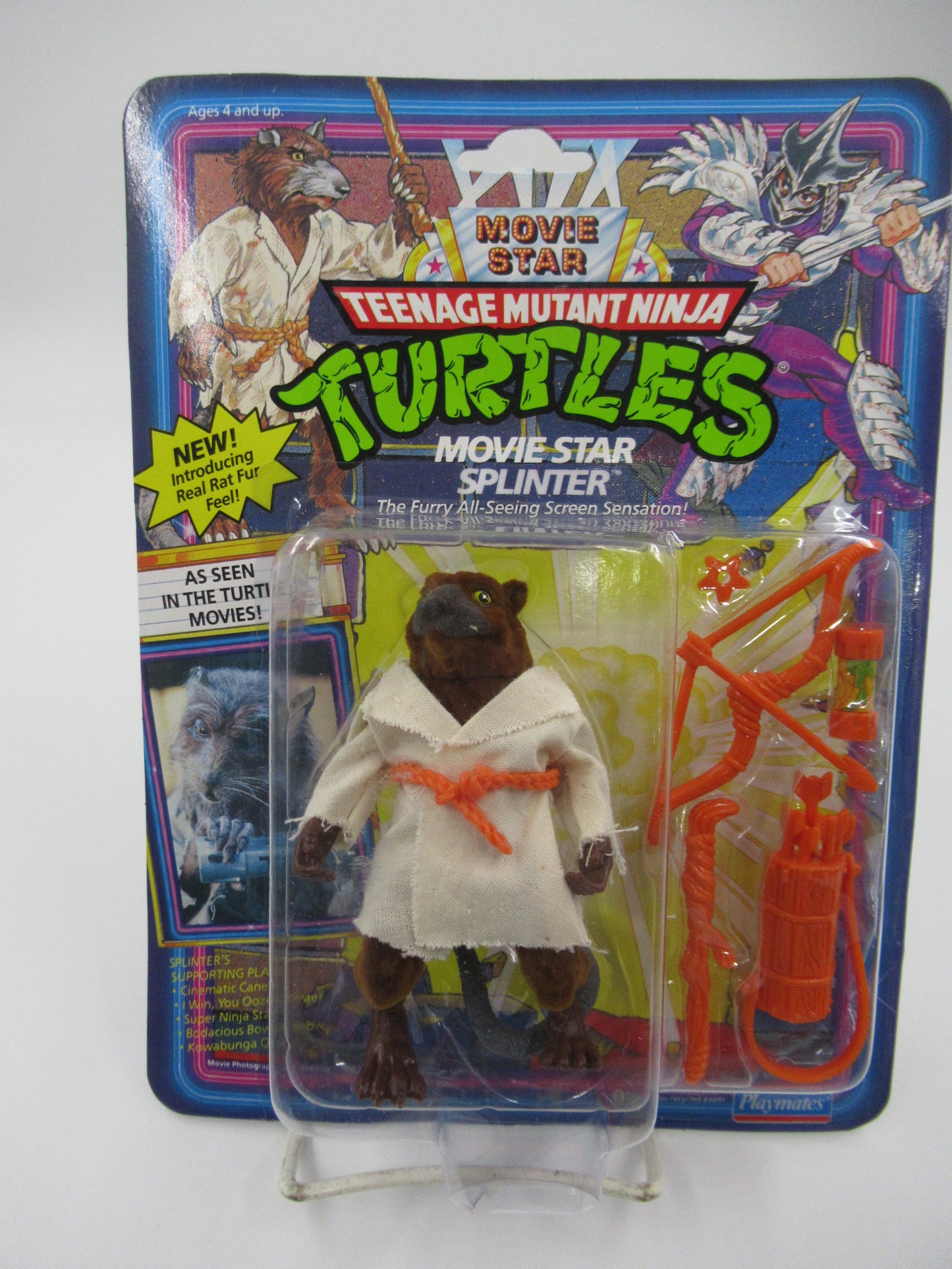 TMNT Movie Star Foot Soldier & Splinter Figures Teenage Mutant Ninja Turtles (1991)