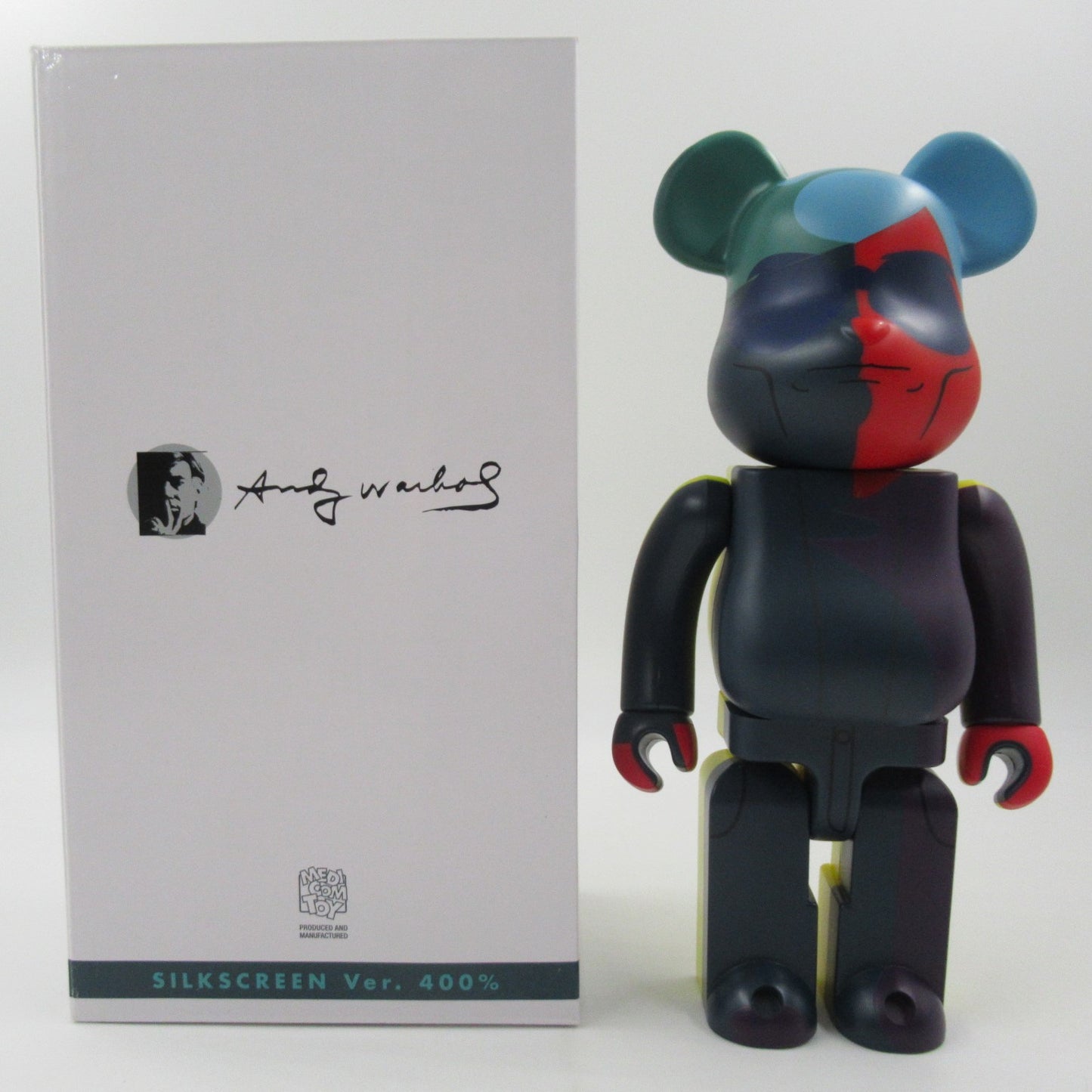 BEARBRICK Andy Warhol Silkscreen Ver. 400% Figure - Medicom Toy (2015) Art Toy