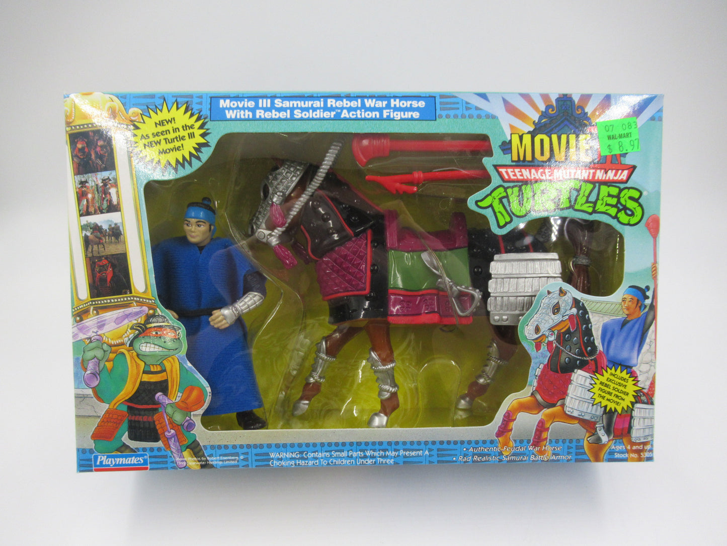 TMNT Samurai Rebel War Horse Set Teenage Mutant Ninja Turtles The Movie: III - Playmates (1993)