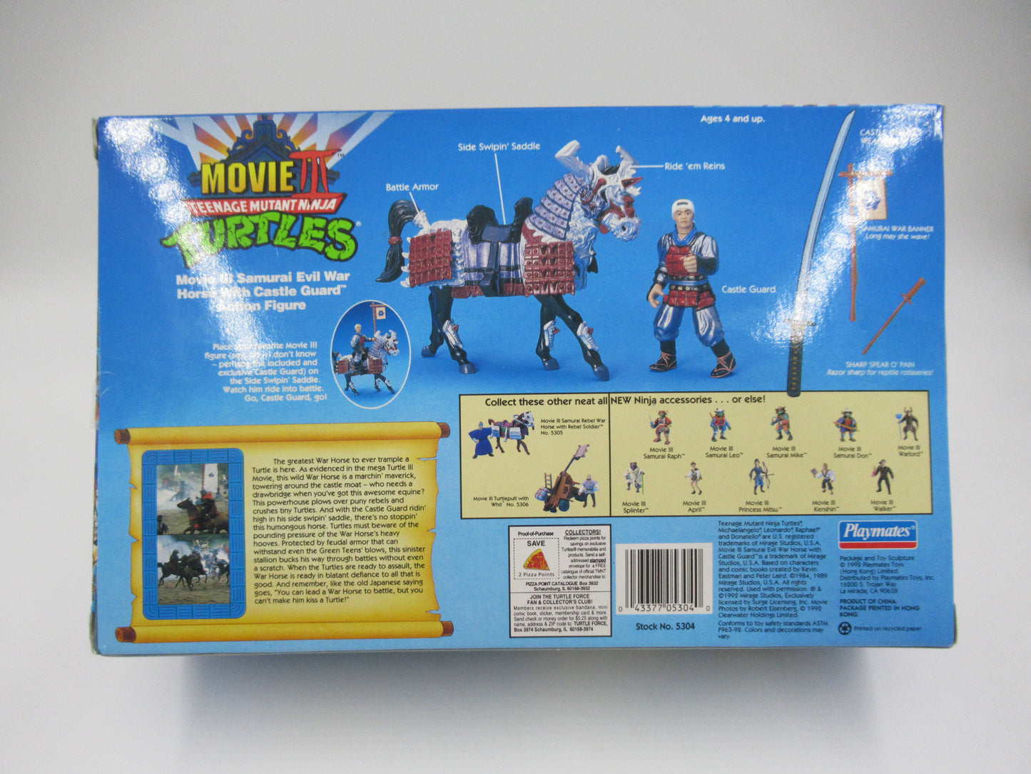 TMNT Samurai Rebel Evil Horse Set Teenage Mutant Ninja Turtles The Movie: III - Playmates (1993)