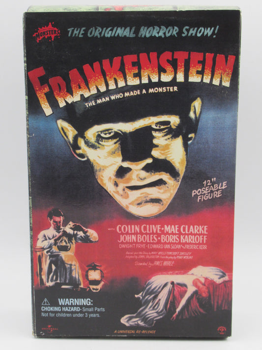 FRANKENSTEIN Boris Karloff/Monster Christmas Holiday 12" Figure - Sideshow Toy (2000) Universal Monsters