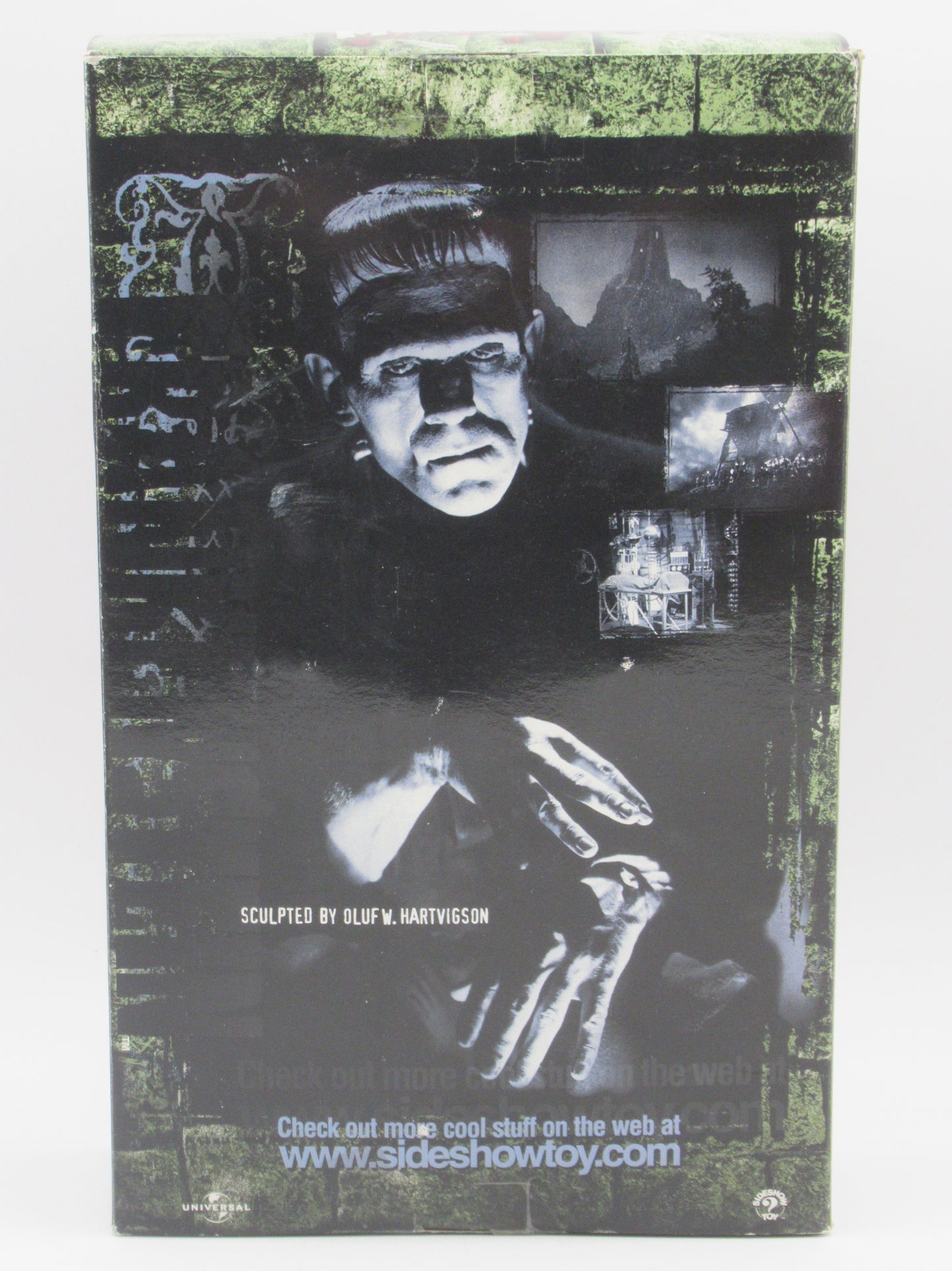 FRANKENSTEIN Boris Karloff/Monster Christmas Holiday 12" Figure - Sideshow Toy (2000) Universal Monsters