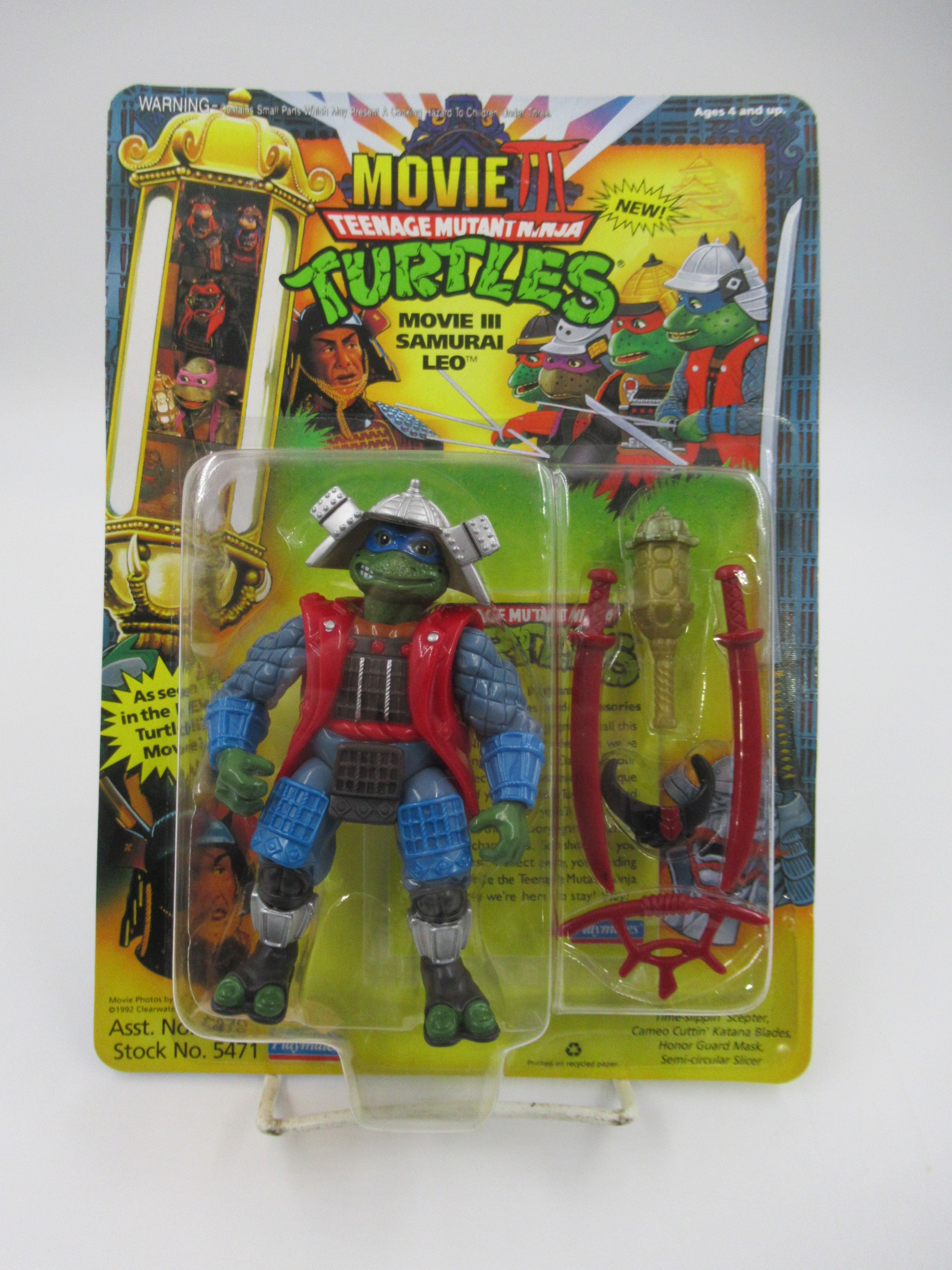 Teenage Mutant Ninja Turtles The Movie: III Samurai Action Figure Set of 4 - TMNTs Playmates (1993)