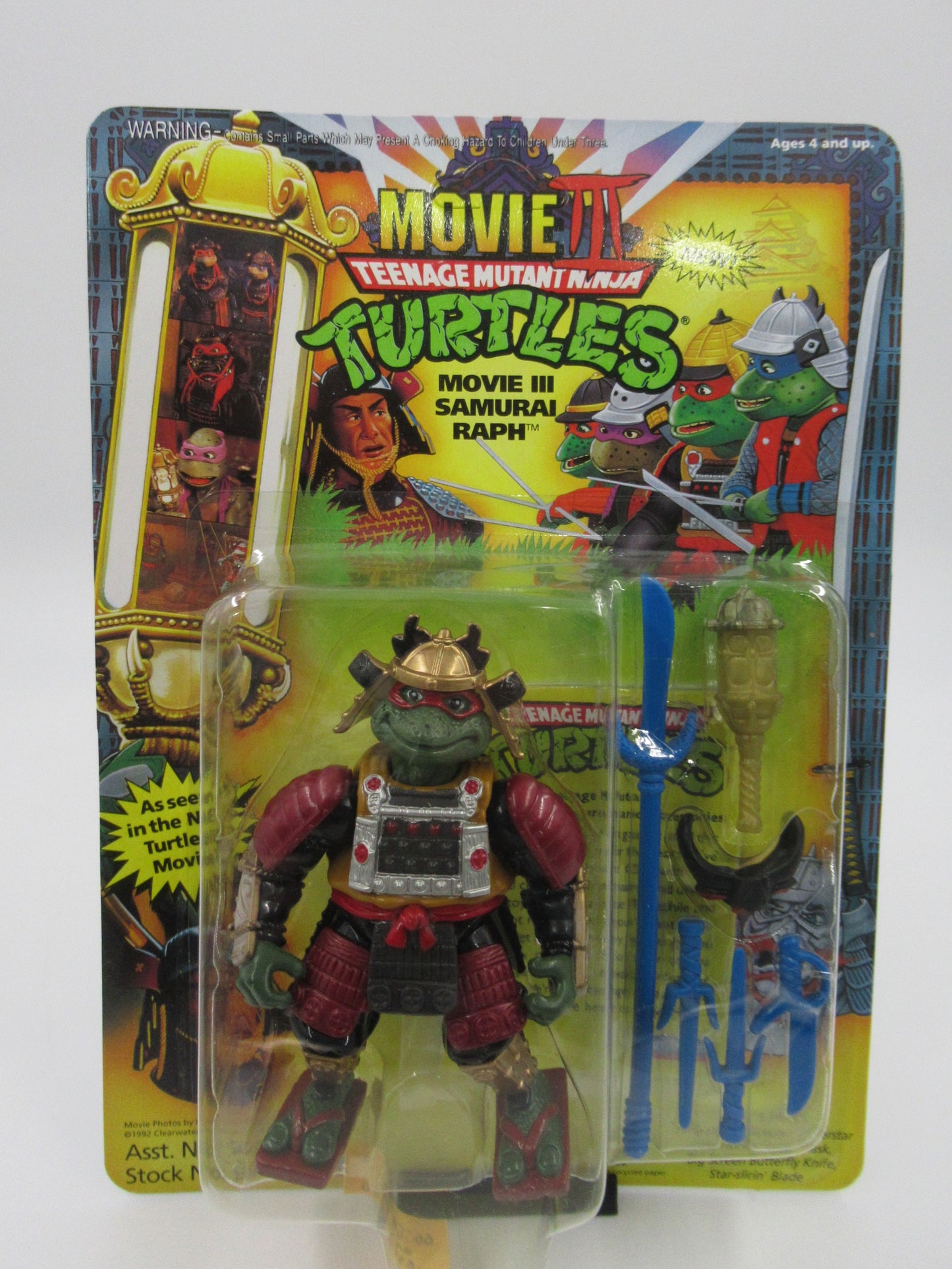 TMNT Teenage Mutant Ninja Turtles The Movie: III Samurai Action Figure Set of 4 - Playmates (1993)