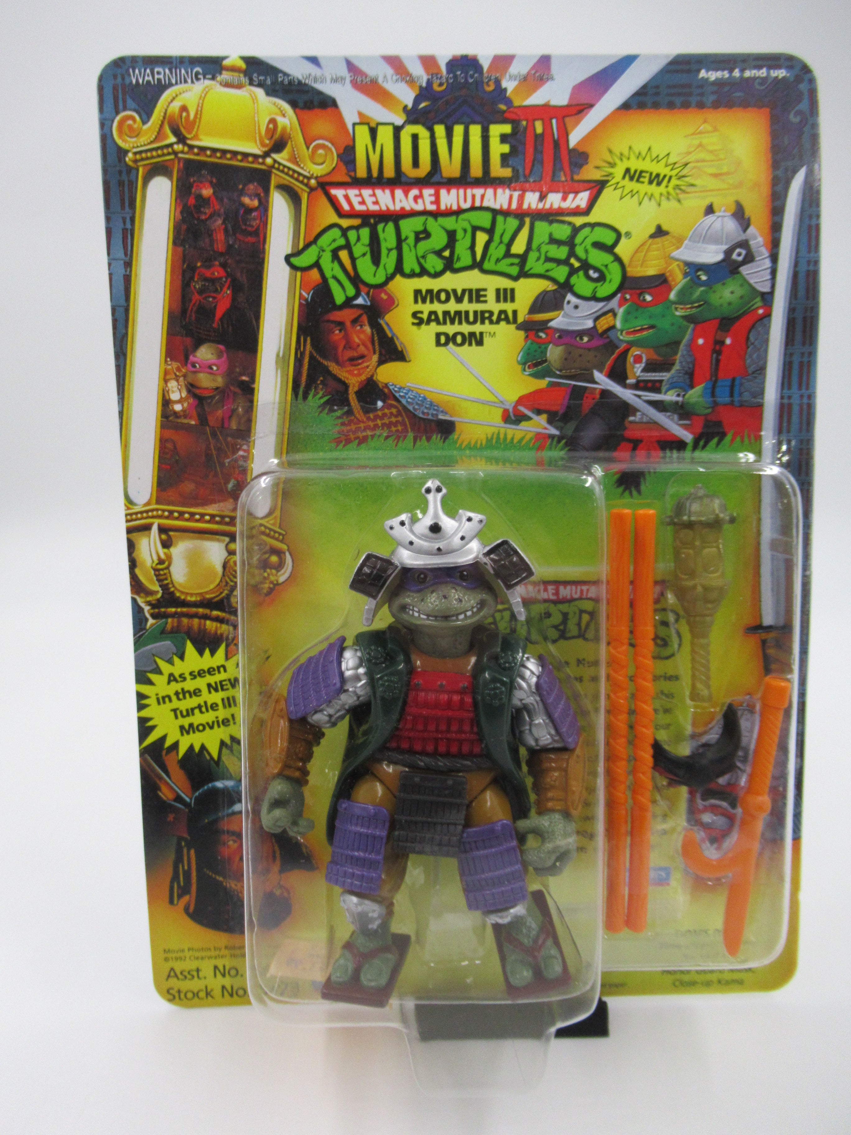 Teenage Mutant Ninja Turtles The Movie: III Samurai Action Figure Set of 4 - TMNTs Playmates (1993)