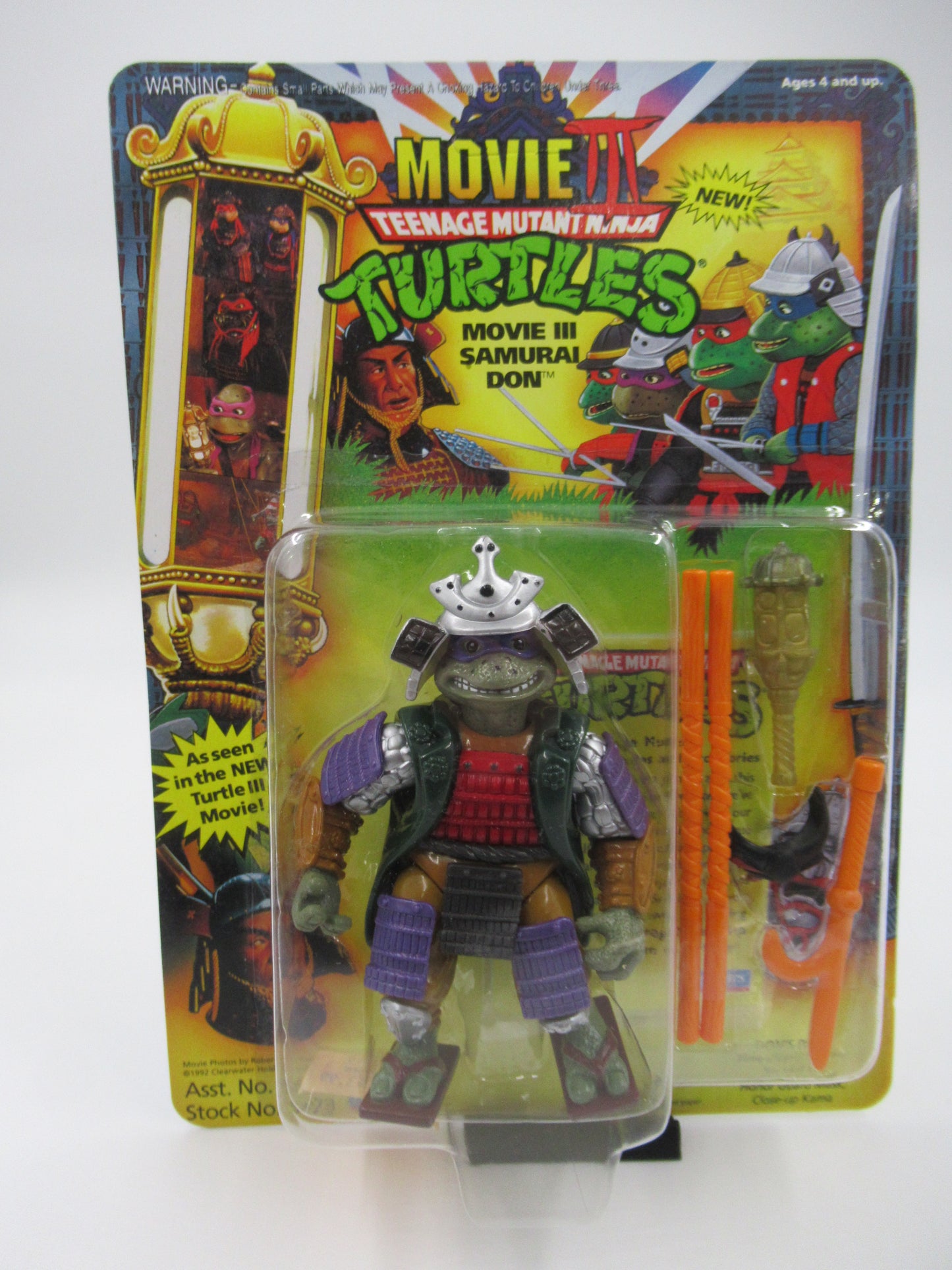 TMNT Teenage Mutant Ninja Turtles The Movie: III Samurai Action Figure Set of 4 - Playmates (1993)