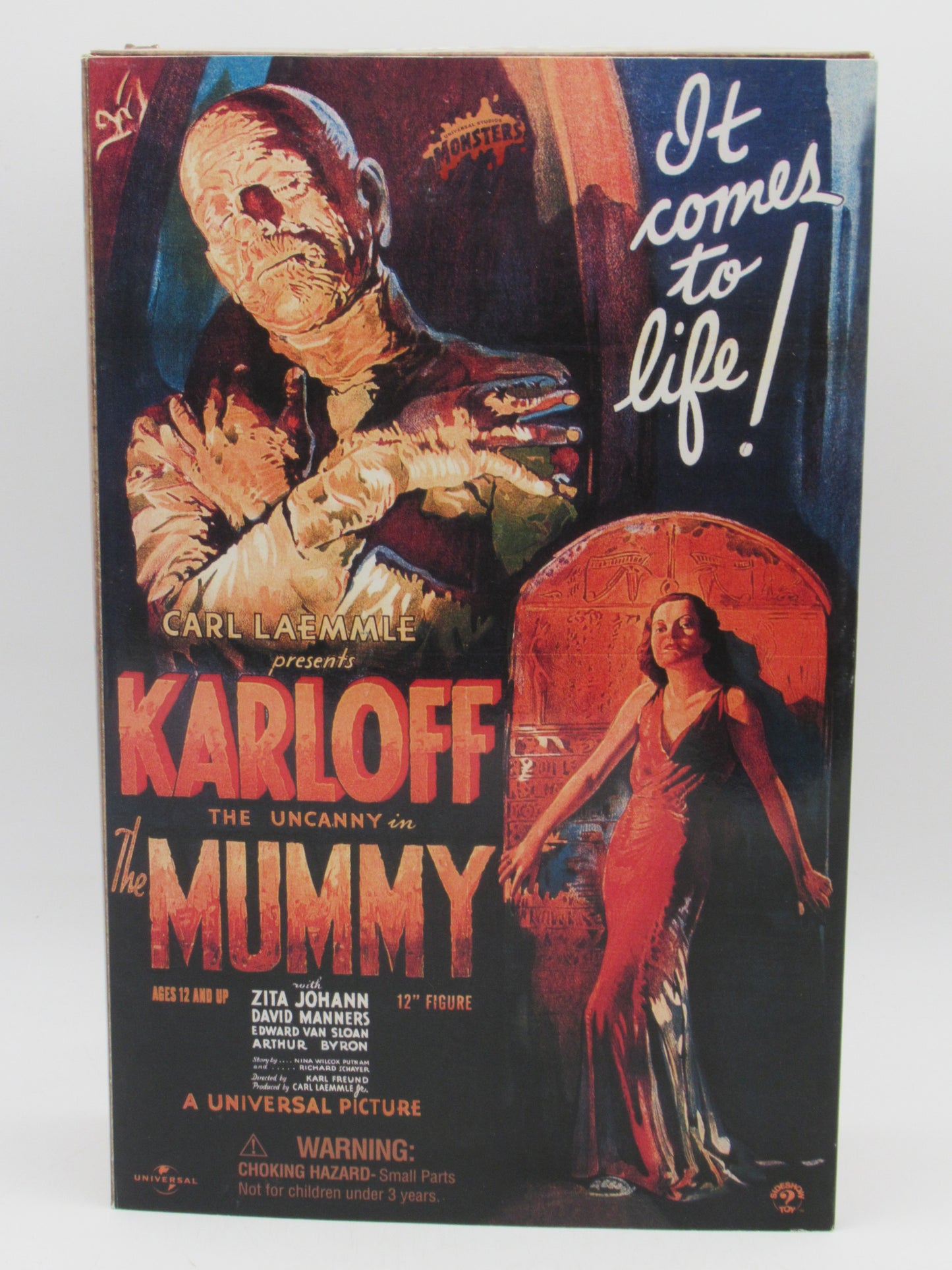 THE MUMMY Boris Karloff 12" Figure - Sideshow Toy (2003) Universal Monsters