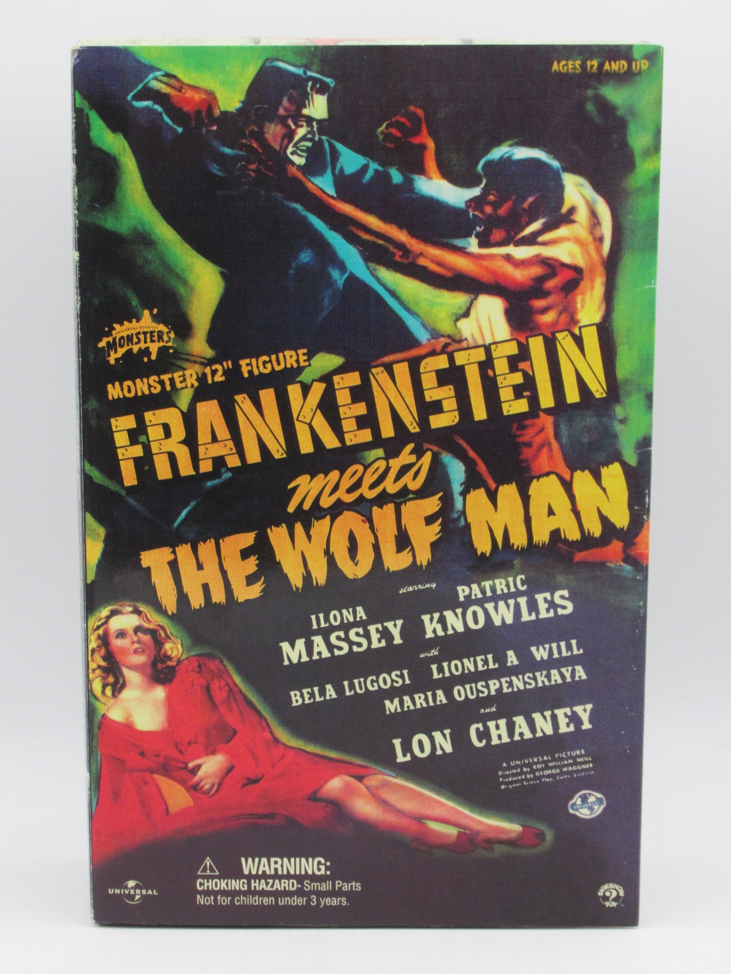 FRANKENSTEIN MEETS THE WOLF MAN Bela Lugosi/Monster 12" Figure - Sideshow Toy (2001) Universal Monsters