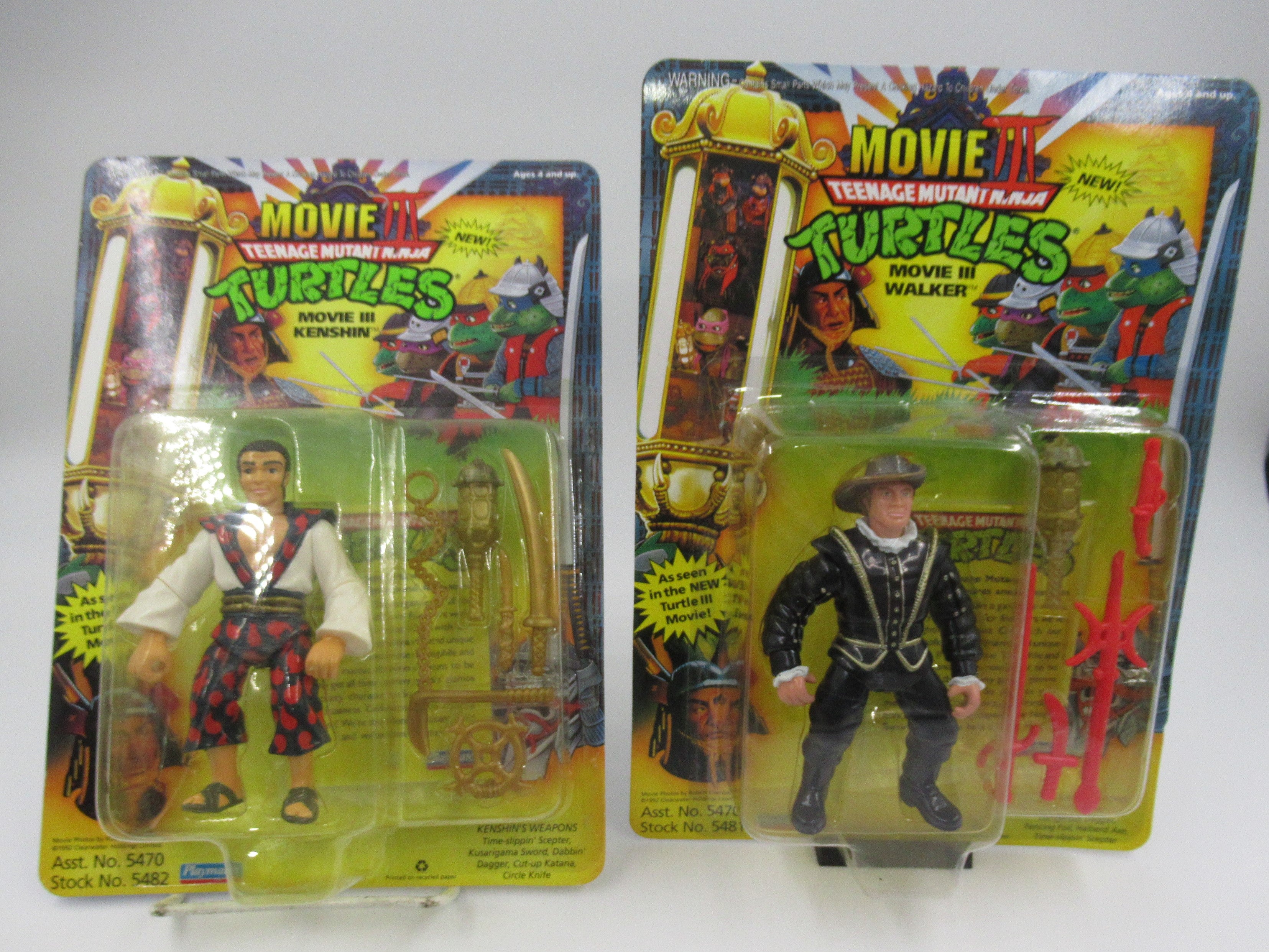 Teenage Mutant Ninja Turtles The Movie: III Action Figure Set of 6 - TNTMs Playmates (1993)