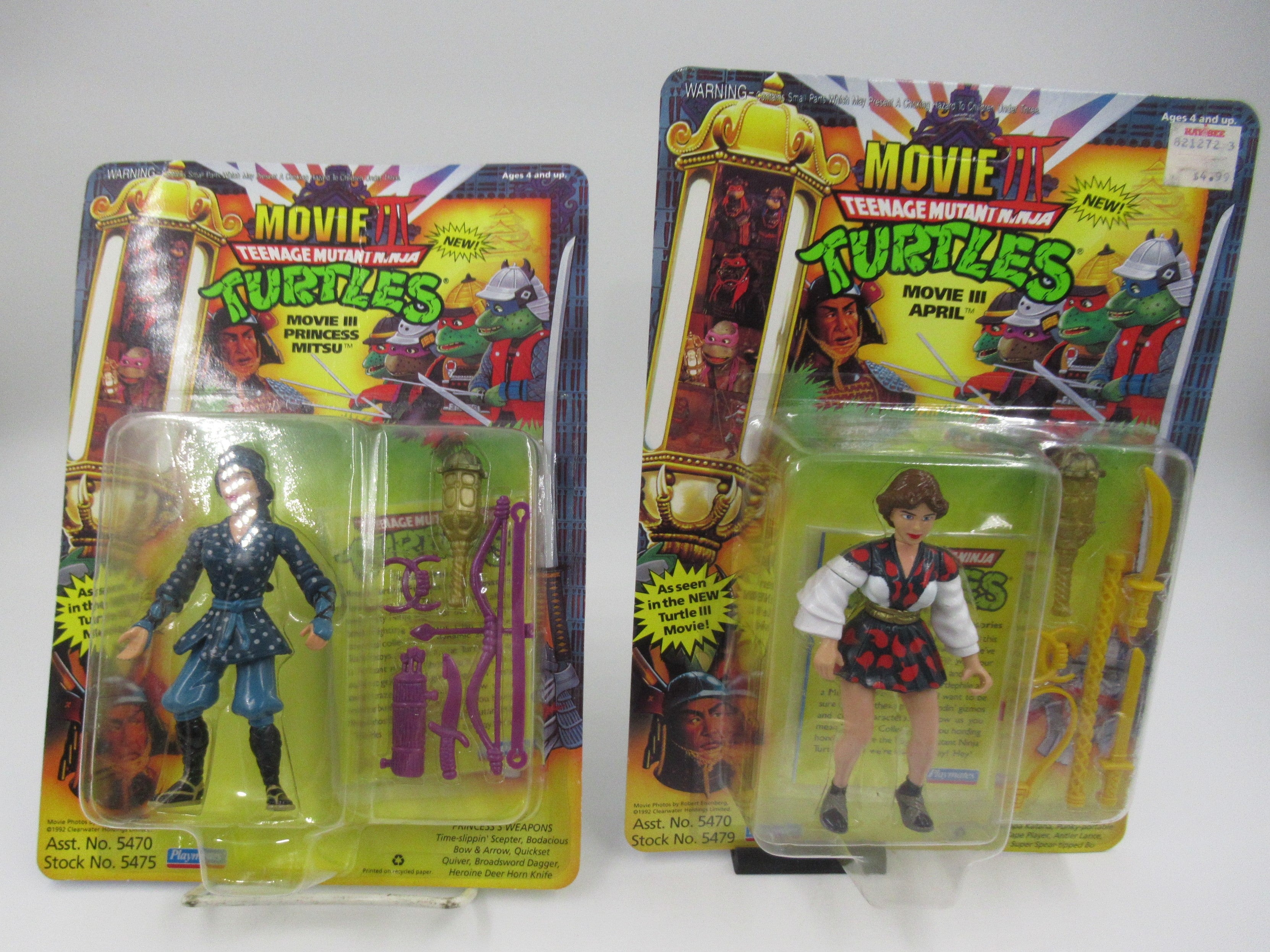 Teenage Mutant Ninja Turtles The Movie: III Action Figure Set of 6 - TNTMs Playmates (1993)