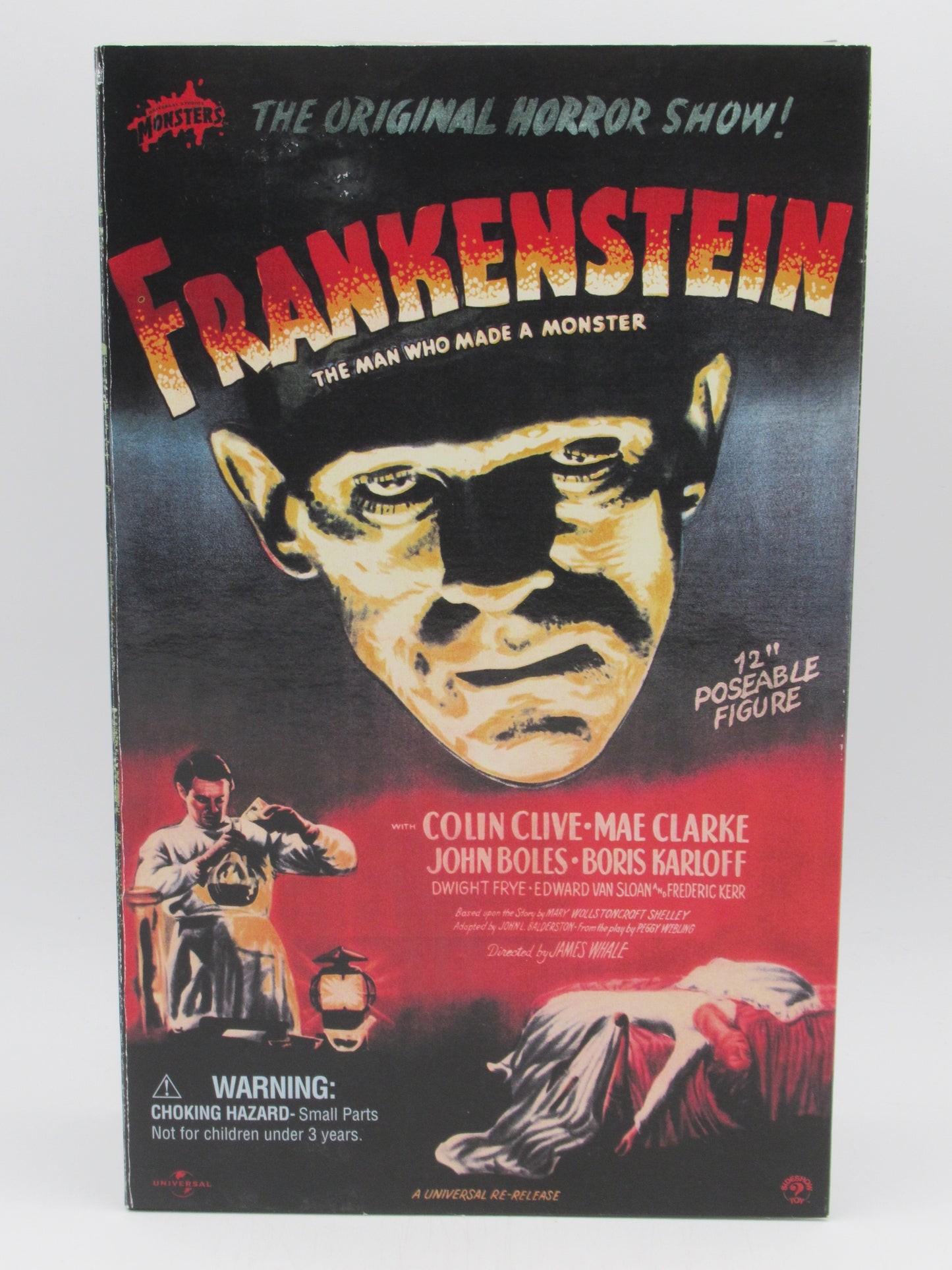 FRANKENSTEIN: The Man Who Made A Monster Boris Karloff/Monster 12" Figure - Sideshow Toy (2000) Universal Monsters