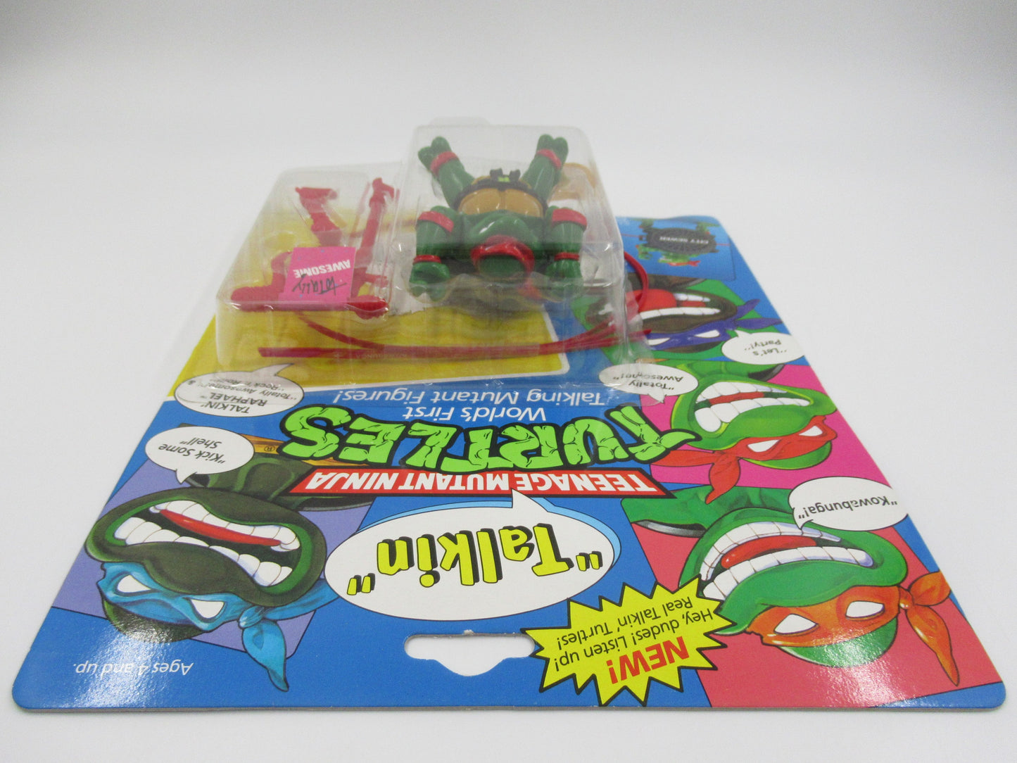 TMNT Talkin' Teenage Mutant Ninja Turtles Action Figure Set of 4 - Playmates (1991)