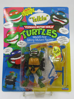 Teenage Mutant Ninja Turtles Talkin' TMNTs Action Figure Set of 4 - Playmates (1991)