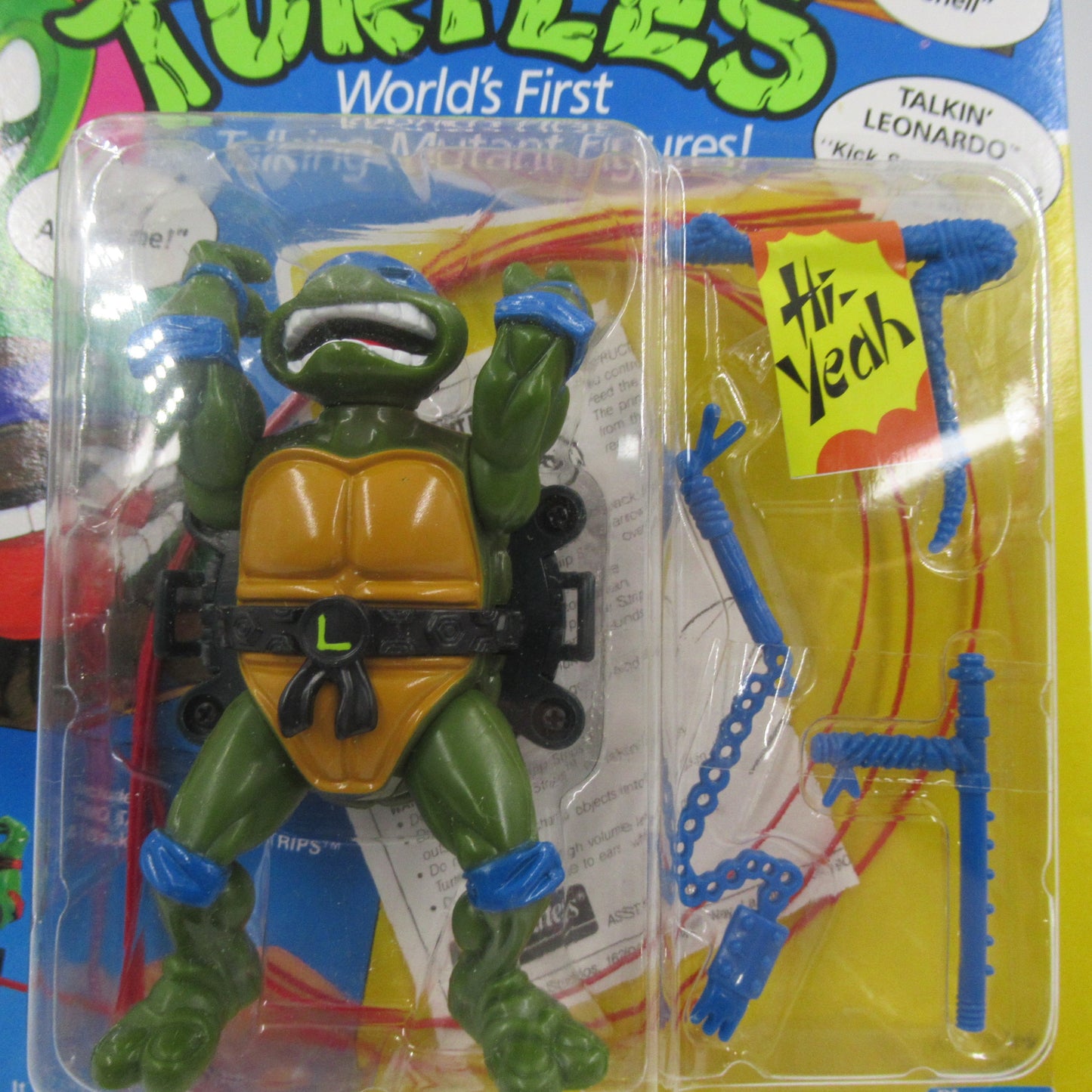 TMNT Talkin' Teenage Mutant Ninja Turtles Action Figure Set of 4 - Playmates (1991)