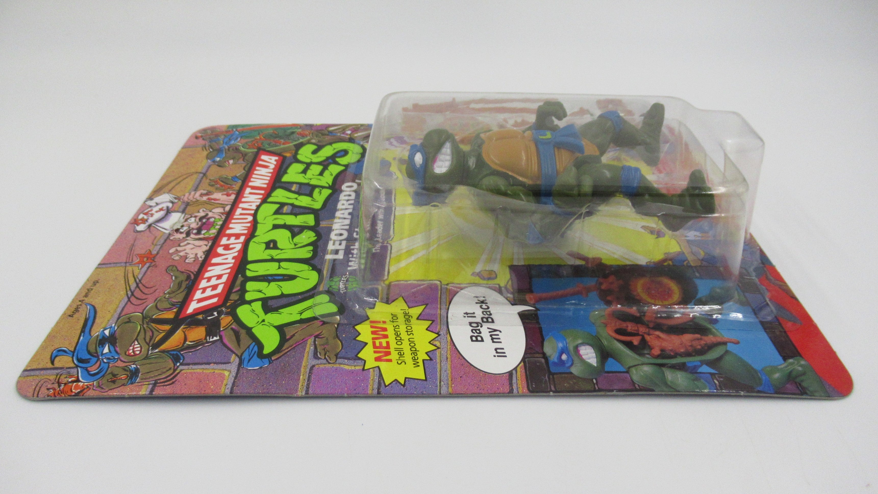 Teenage Mutant Ninja Turtles Storage Shell TMNTs Action Figure Set of 4 - Playmates (1991)