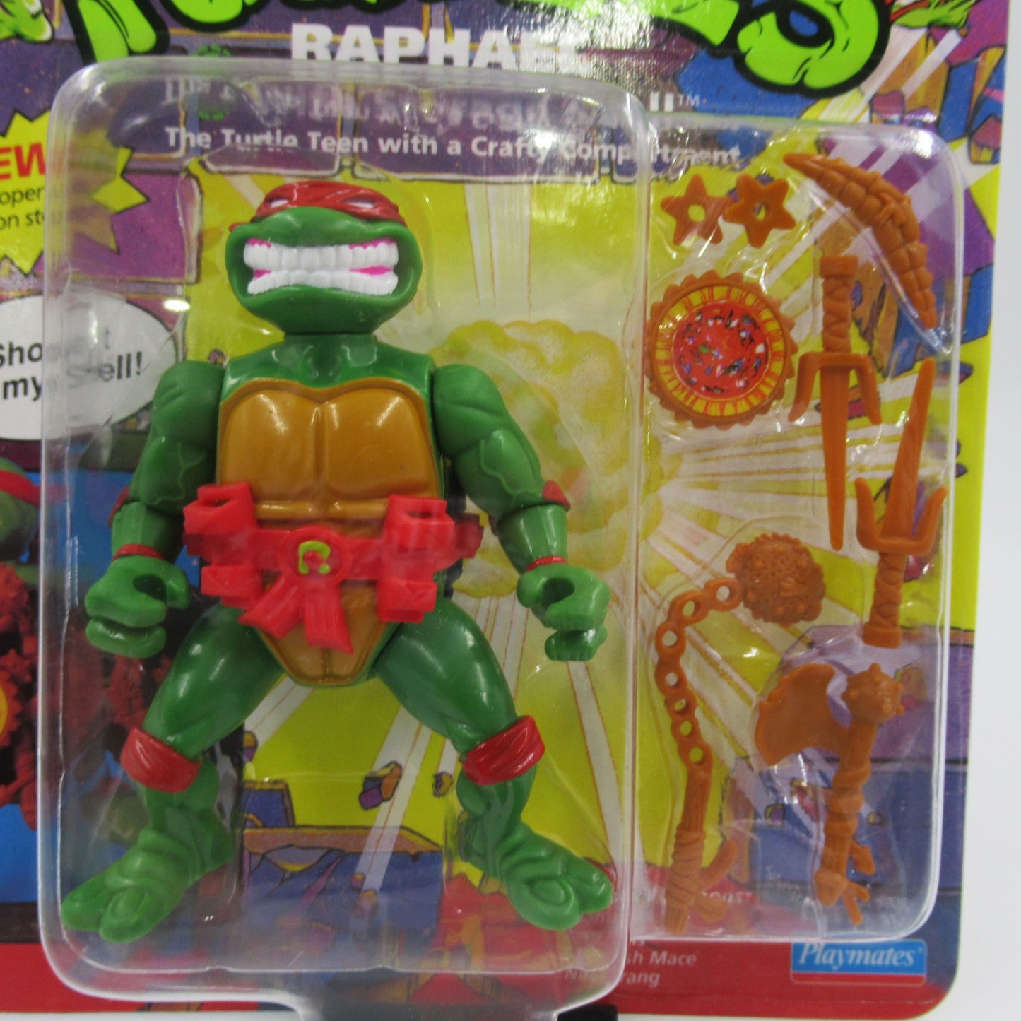 TMNT Storage Shell Teenage Mutant Ninja Turtles Action Figure Set of 4 - Playmates (1991)