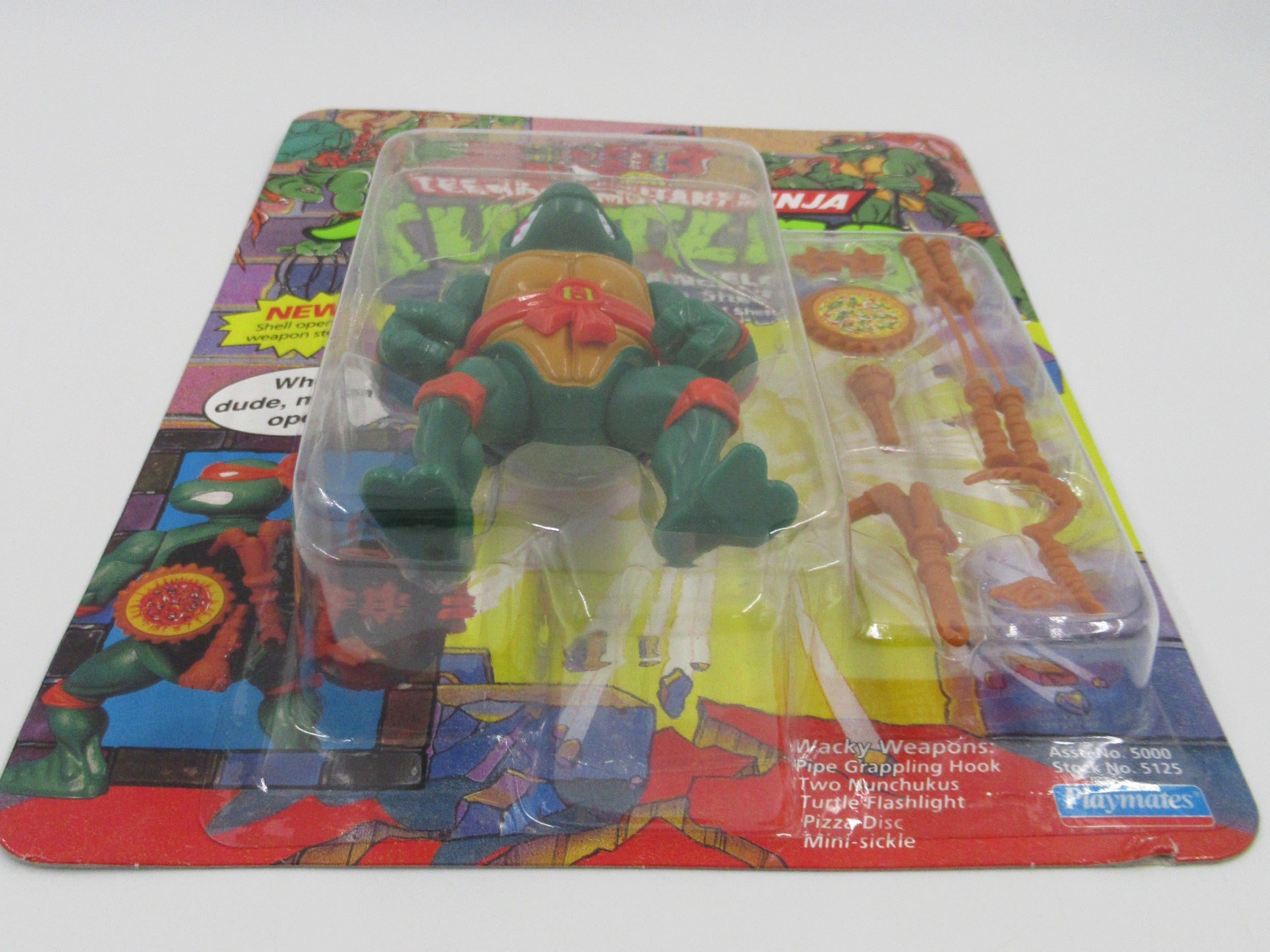 Teenage Mutant Ninja Turtles Storage Shell TMNTs Action Figure Set of 4 - Playmates (1991)