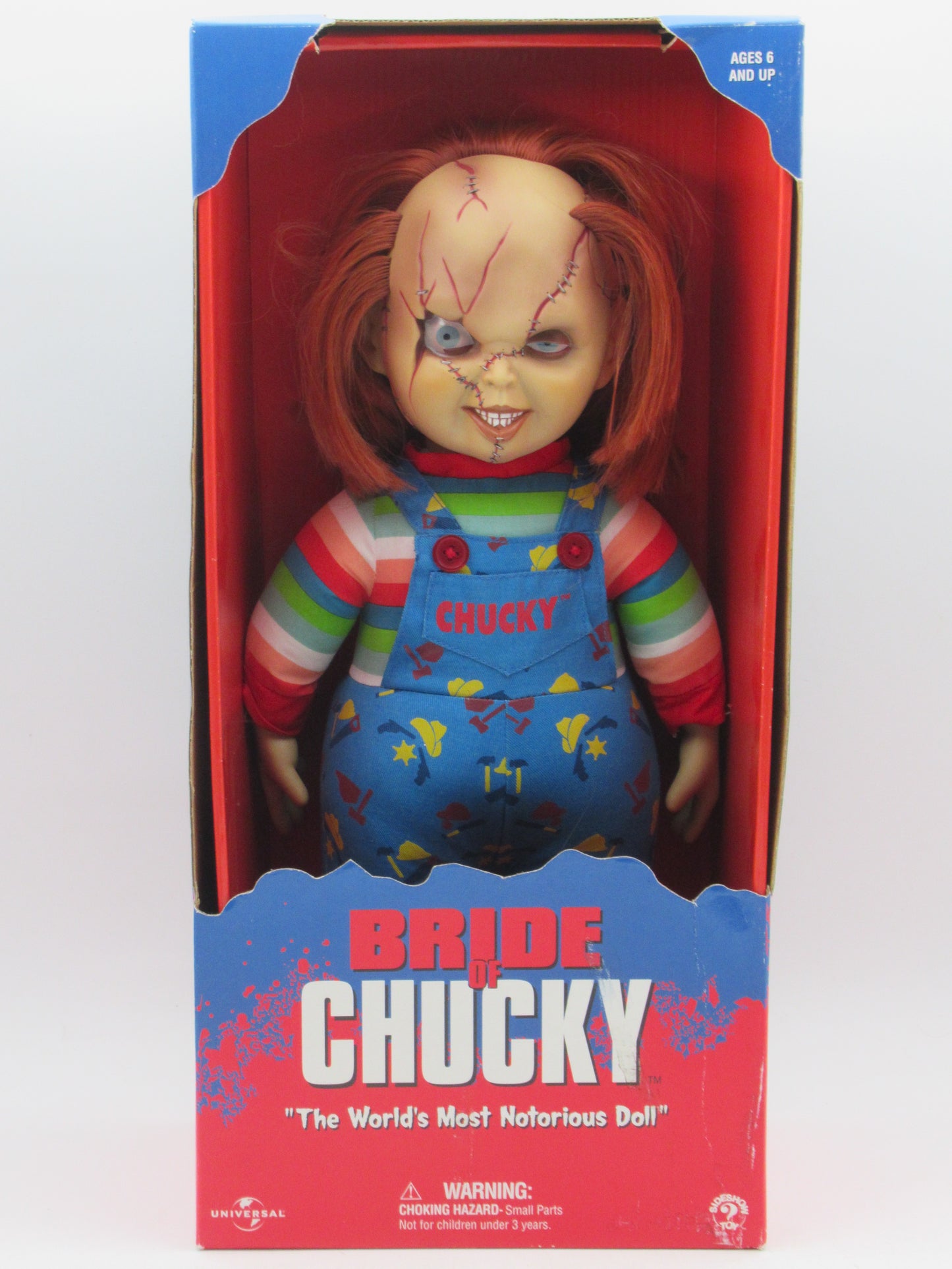 CHILD'S PLAY Bride of Chucky 16" Doll Scar Version - Sideshow Toy (1999) Horror Collectible