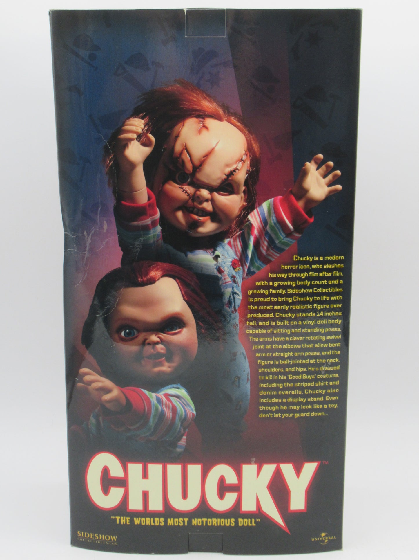 CHILD'S PLAY Chucky Doll 14" Vinyl Figure - Sideshow Collectibles (2006) #4605 Horror Collectible