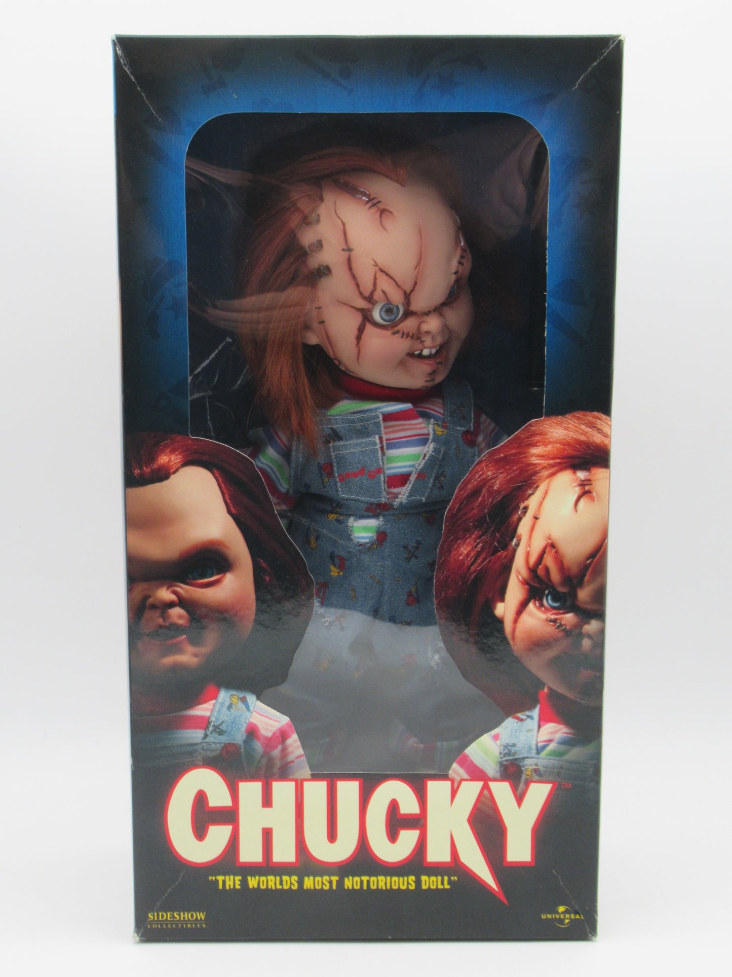 CHILD'S PLAY Chucky Doll Scar Version 14" Vinyl Figure - Sideshow Collectibles (2006) #4606 Horror Collectible