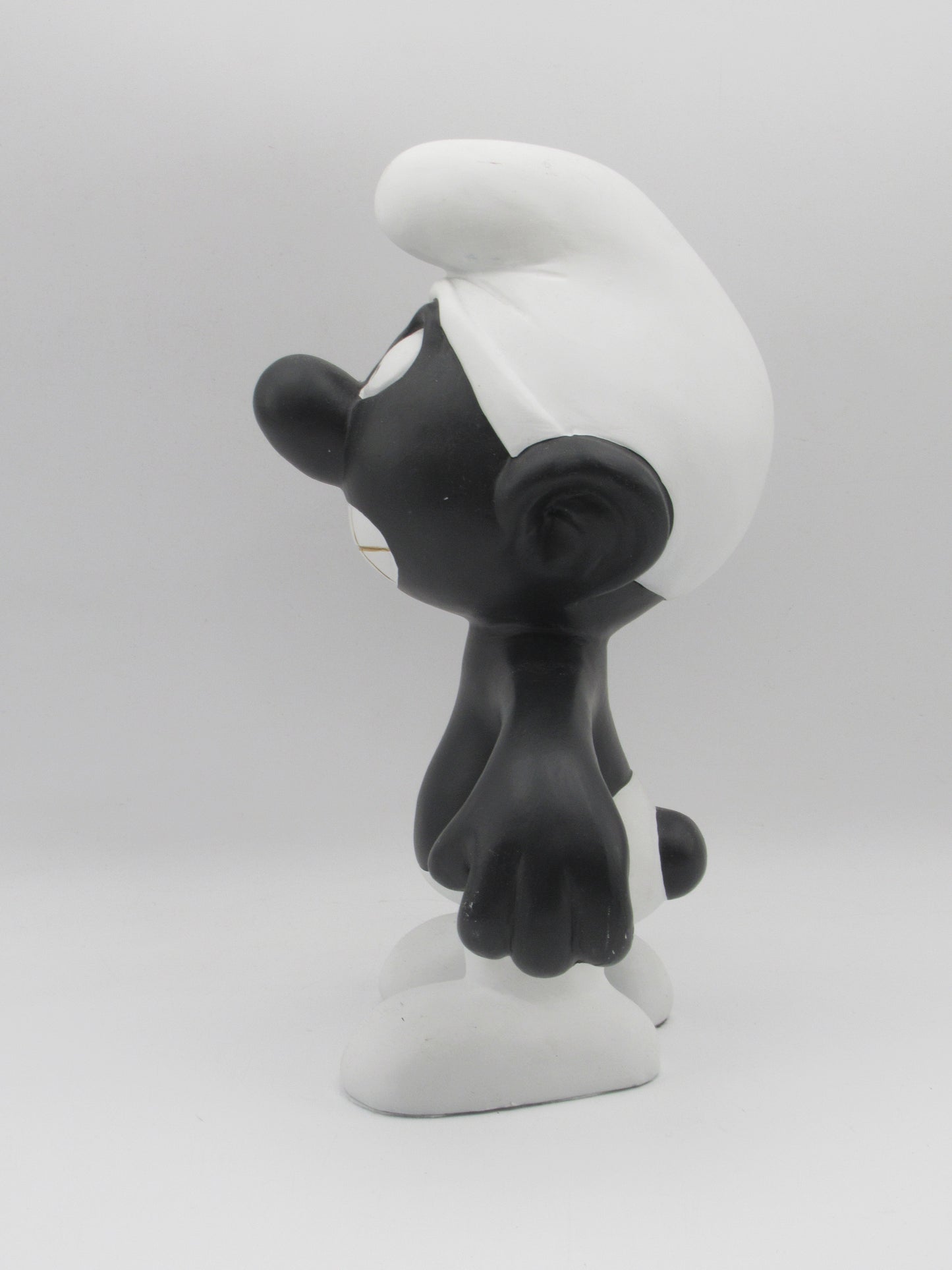 THE SMURFS Black & White Angry Smurf 12" Statue - Schlumpe (1999) Peyo Collectible