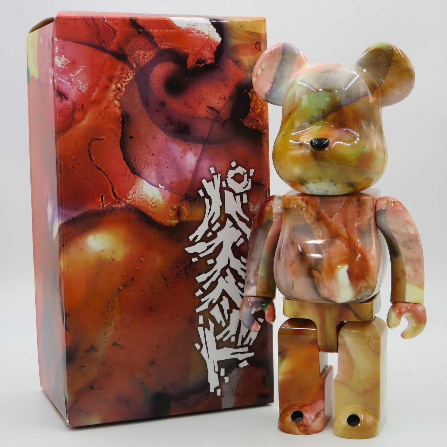 BEARBRICK Marble Pushead 400% Figure - Medicom Toy (2015) Be@rbrick Art Toy