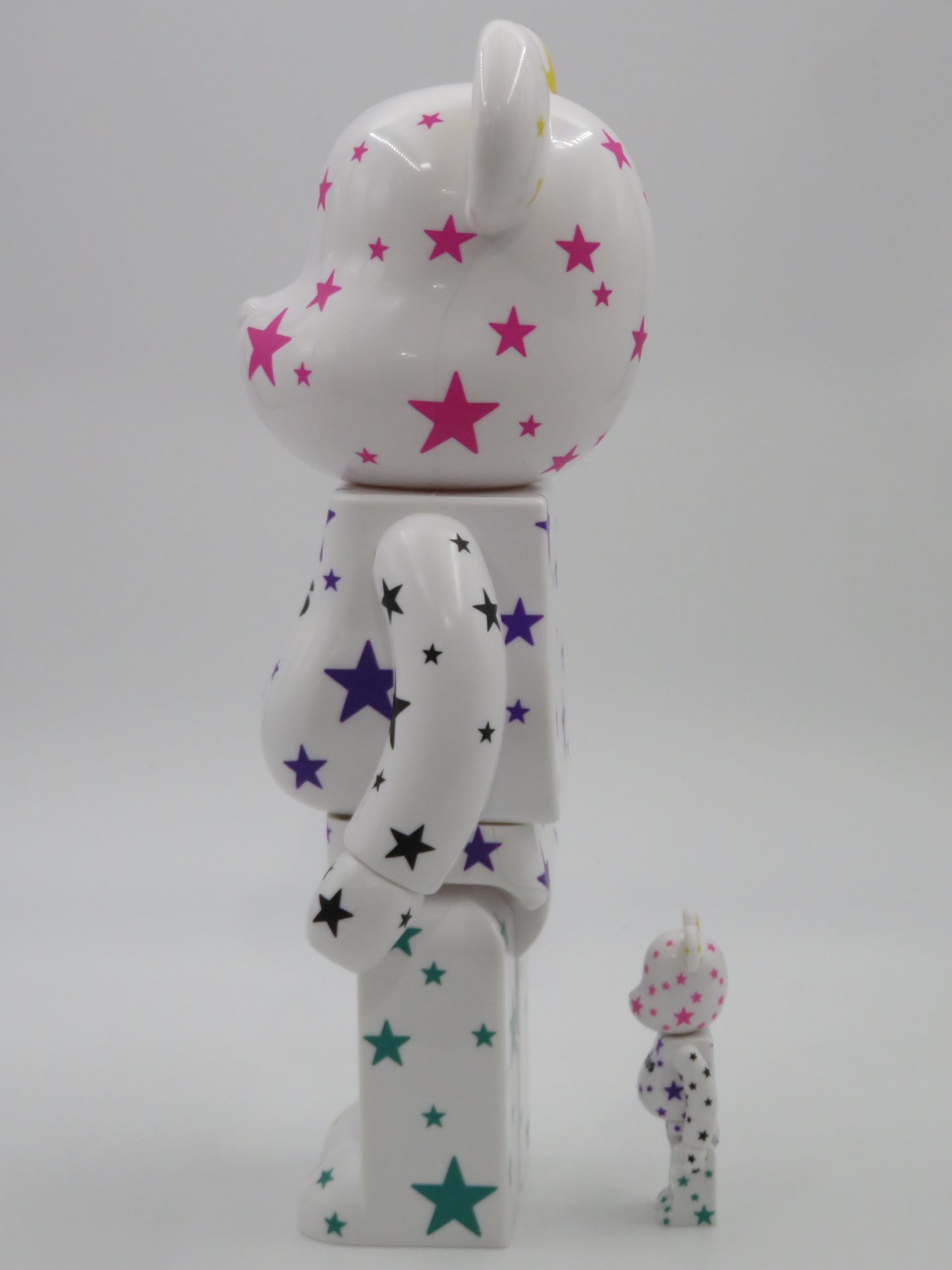 BEARBRICK Atmos Crazy Stars 400% & 100% Figure Set - Medicom Toy (2009) Art Toy